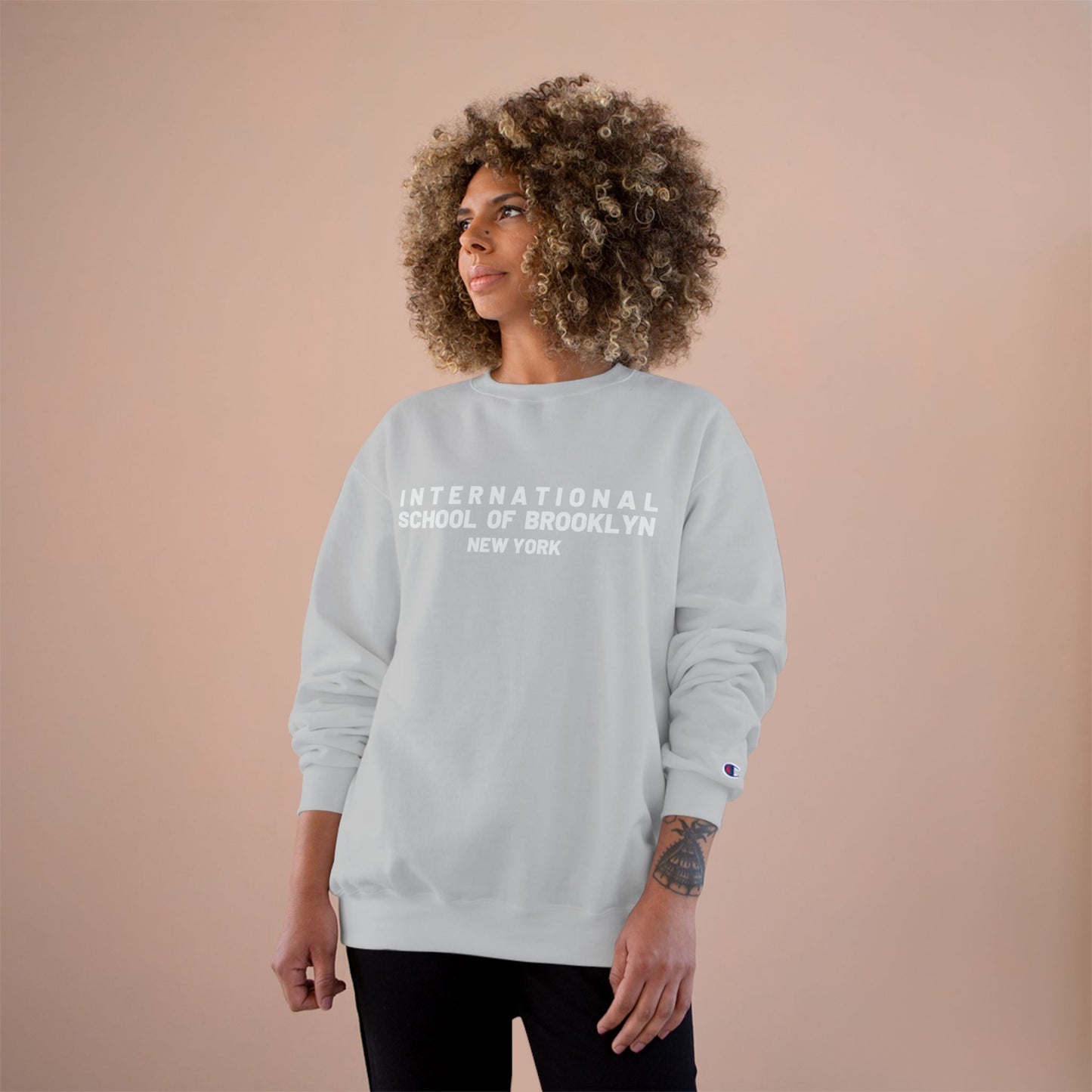 International School of Brooklyn New York Champion Sweatshirt — Vintage Collegiate Crewneck (New York)