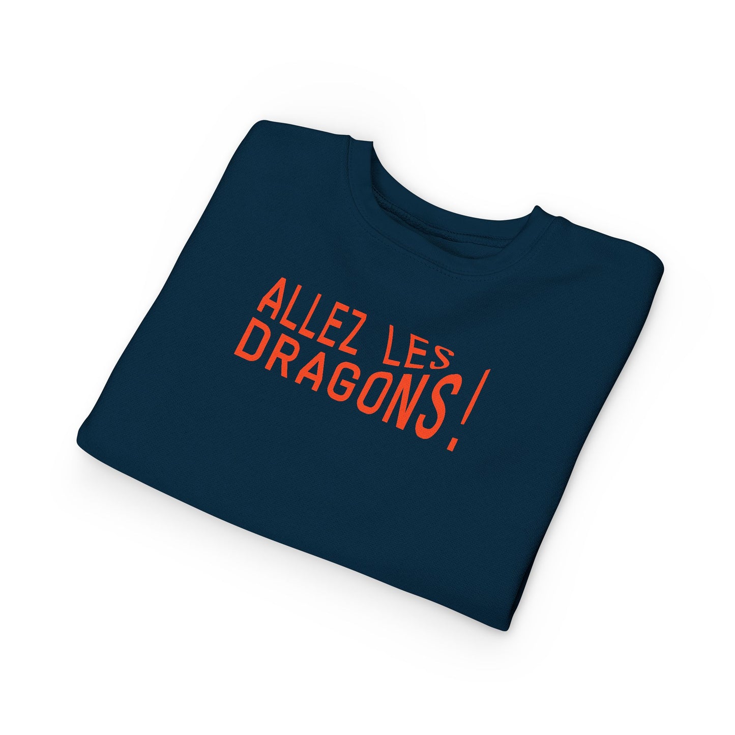 "Allez Les Dragons!" Toddler Sweatshirt - Cheer Sweatshirt for Kids