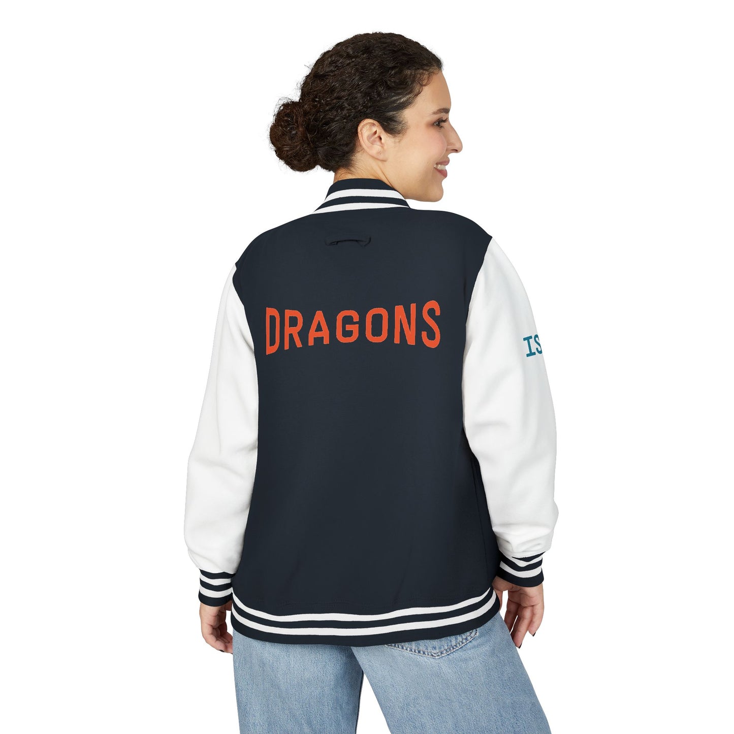 Dragons Letterman Jacket — Vintage School Crest Varsity Jacket