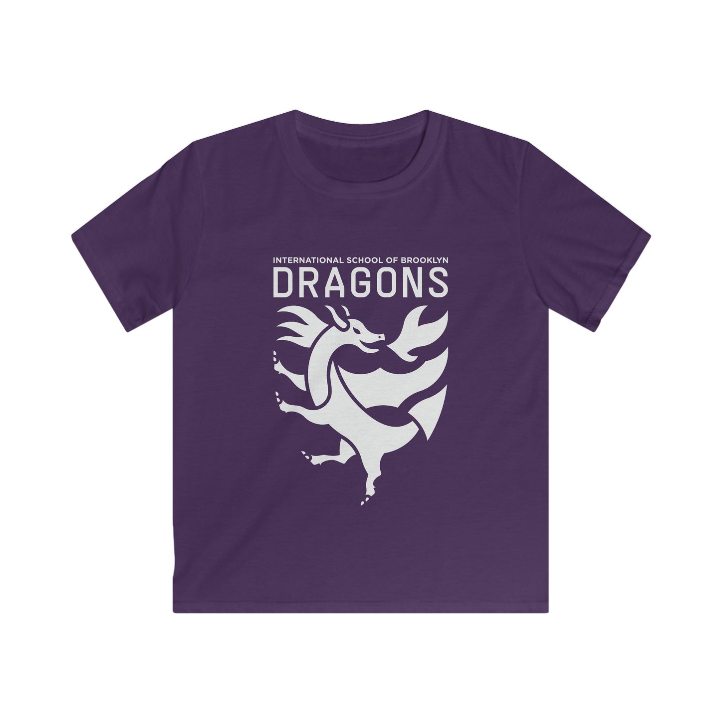 Kids Tee - 'Dragons' School Mascot Crest (International School of Brooklyn)