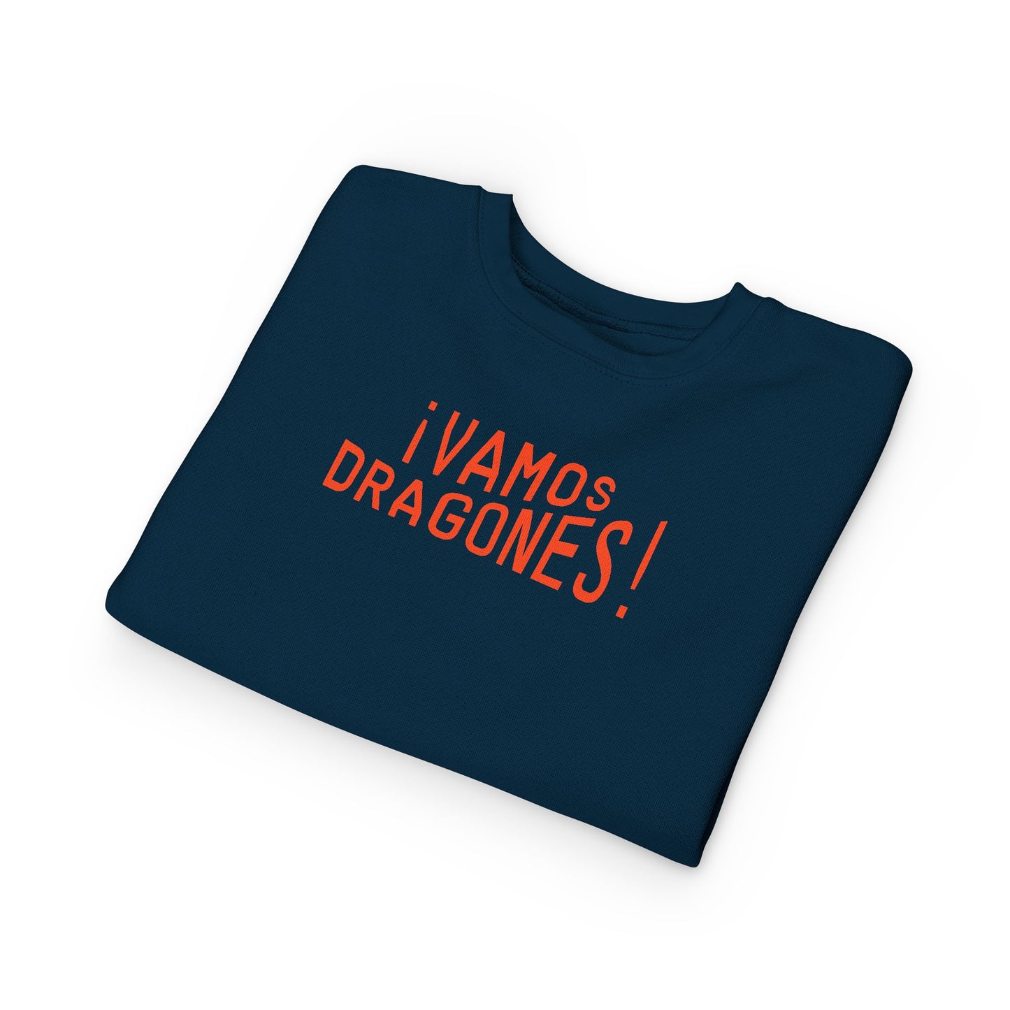 ¡Vamos Dragones! Toddler Sweatshirt — Spanish Team Spirit Kids Crewneck