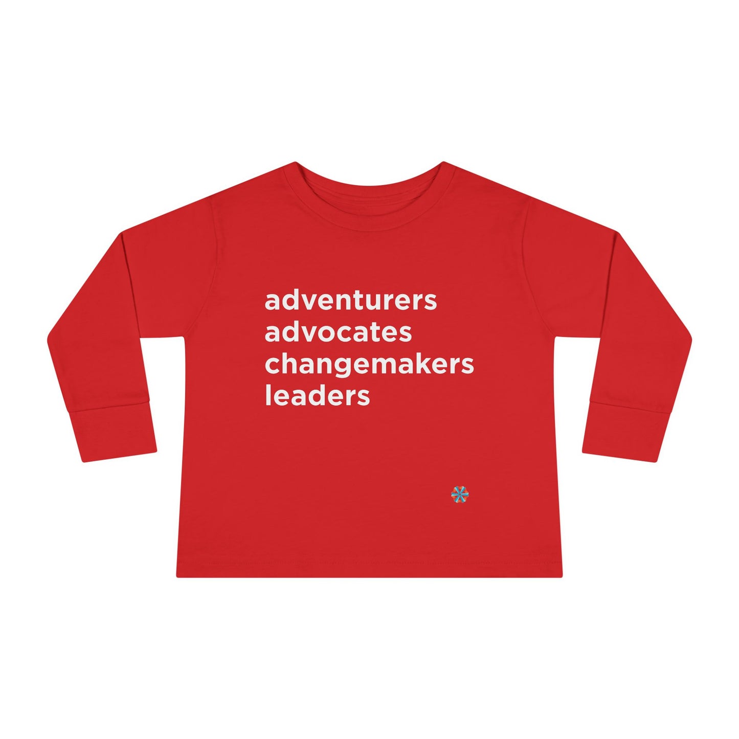 ISB Mission Toddler Long Sleeve Tee (White Lettering)