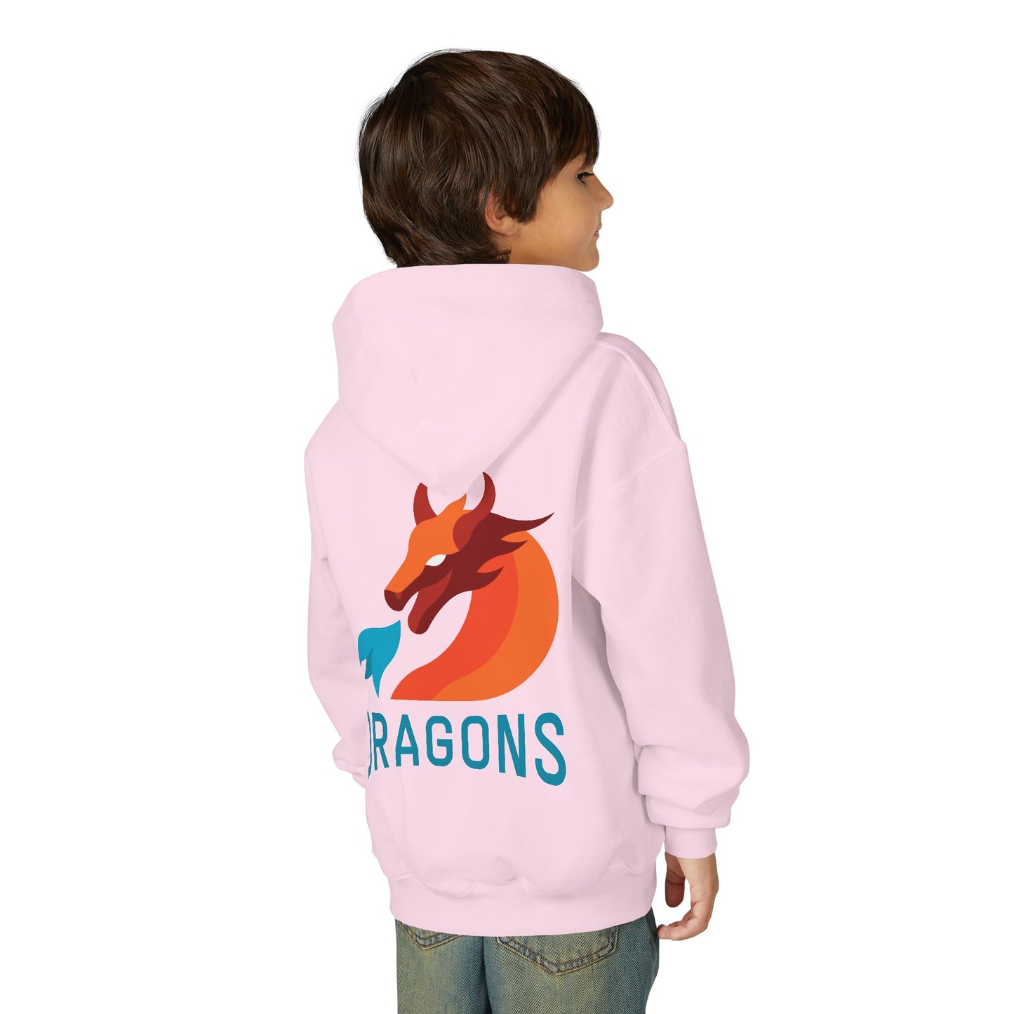 Youth Dragons Hoodie — Kids Dragon Logo Pullover