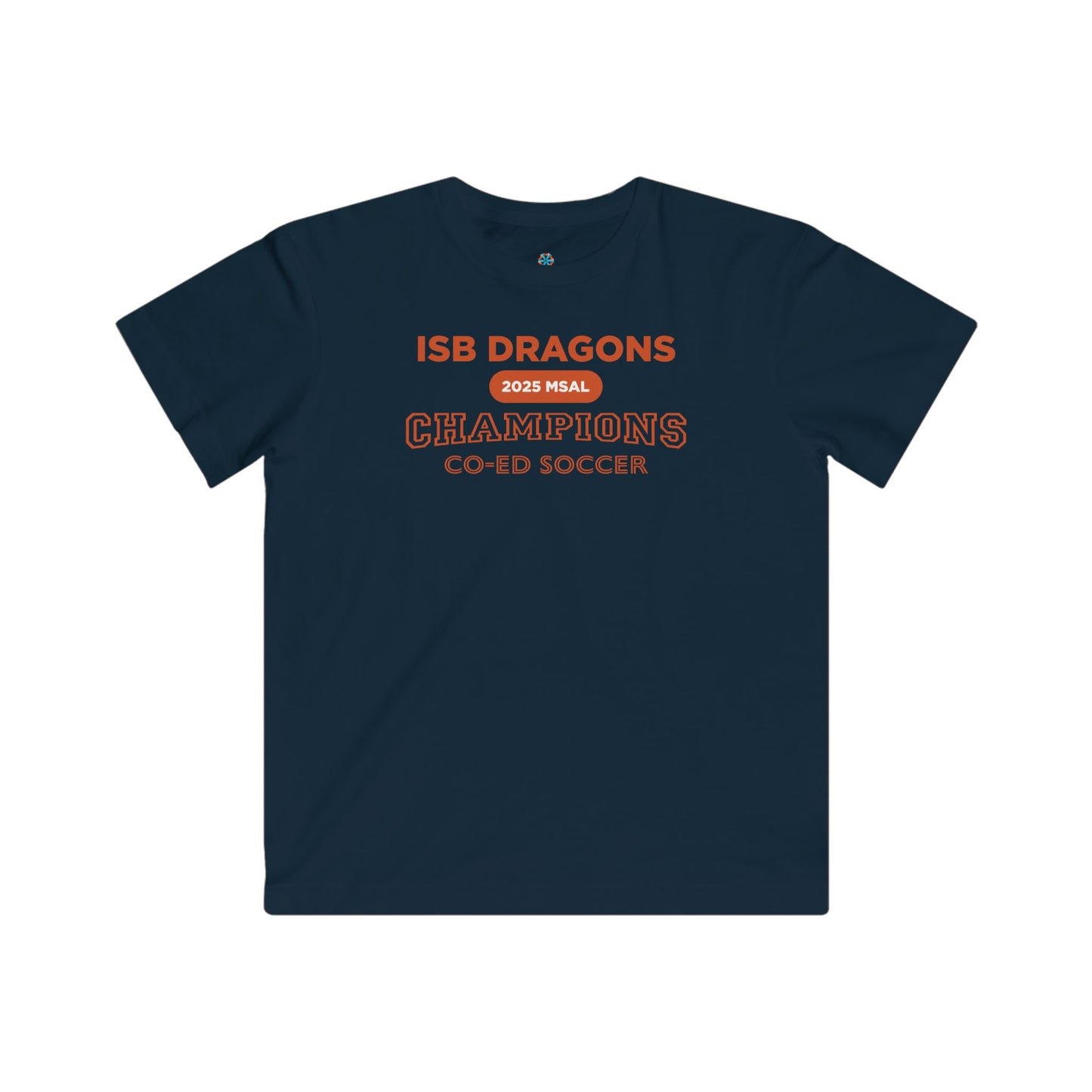 ISB Dragons Co-ed Soccer 2025 MSAL Championship Kids T-shirt