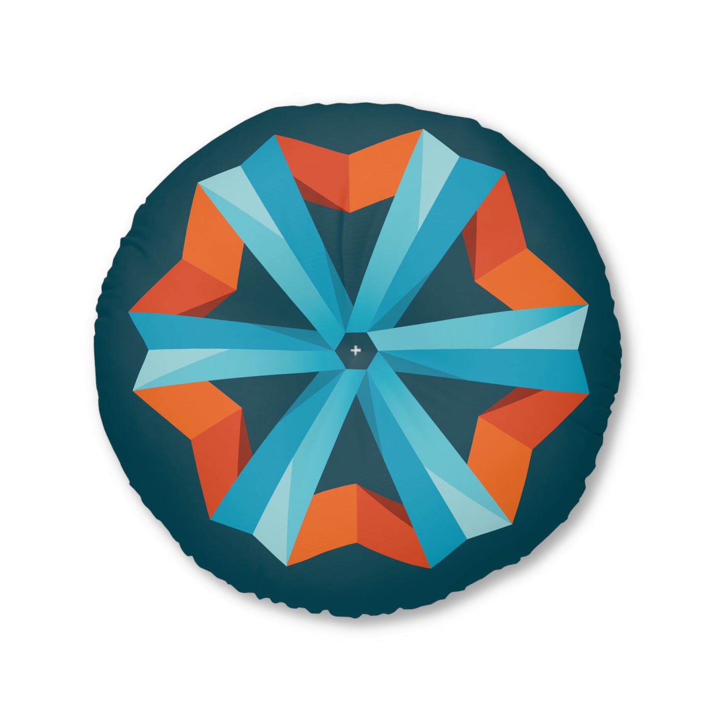 ISB Logo Tufted Floor Pillow, Round