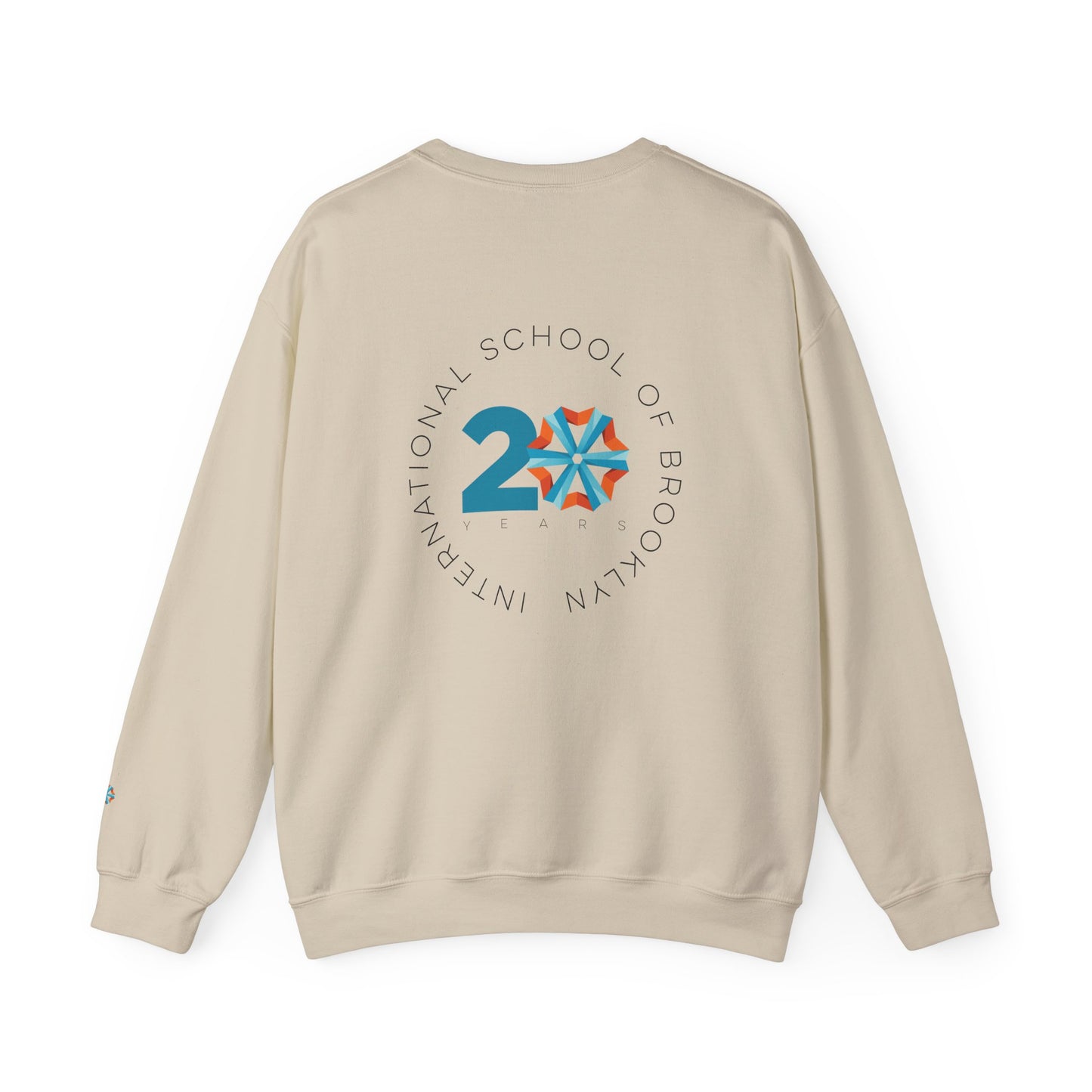 ISB's Timeline Unisex Heavy Blend Crewneck Sweatshirt (Black Lettering)