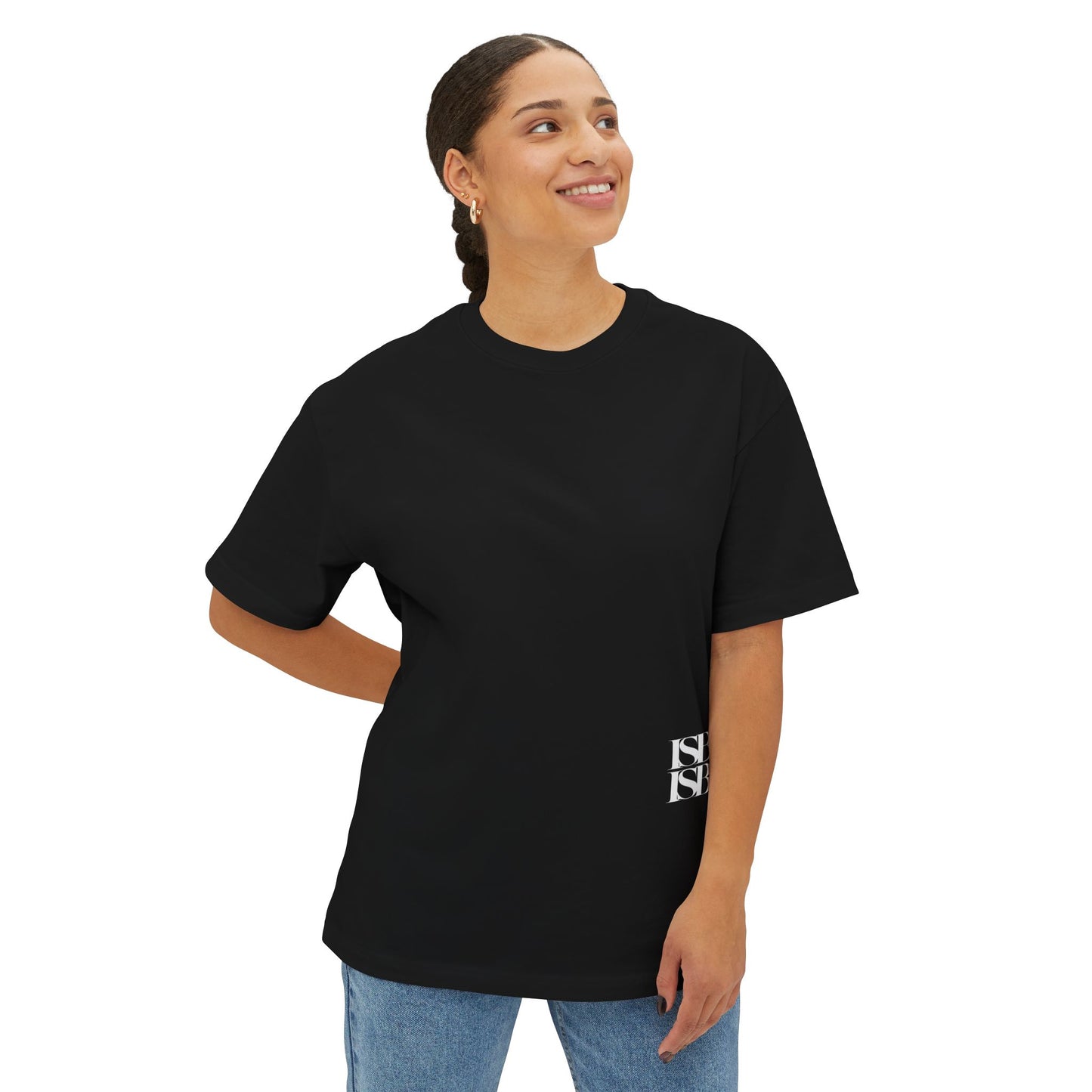 International School of BK Oversized Tee — Minimal Boxy T-Shirt