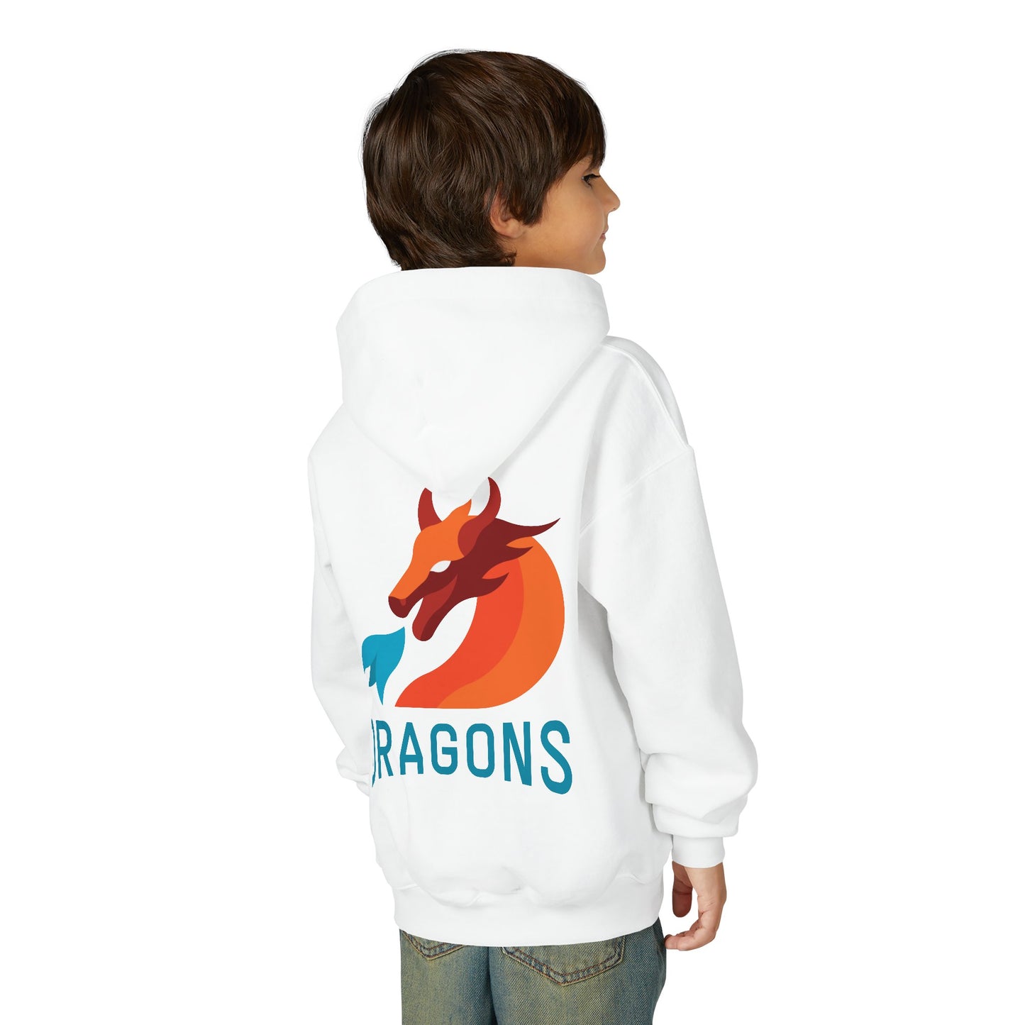 Youth Dragons Hoodie — Kids Dragon Logo Pullover