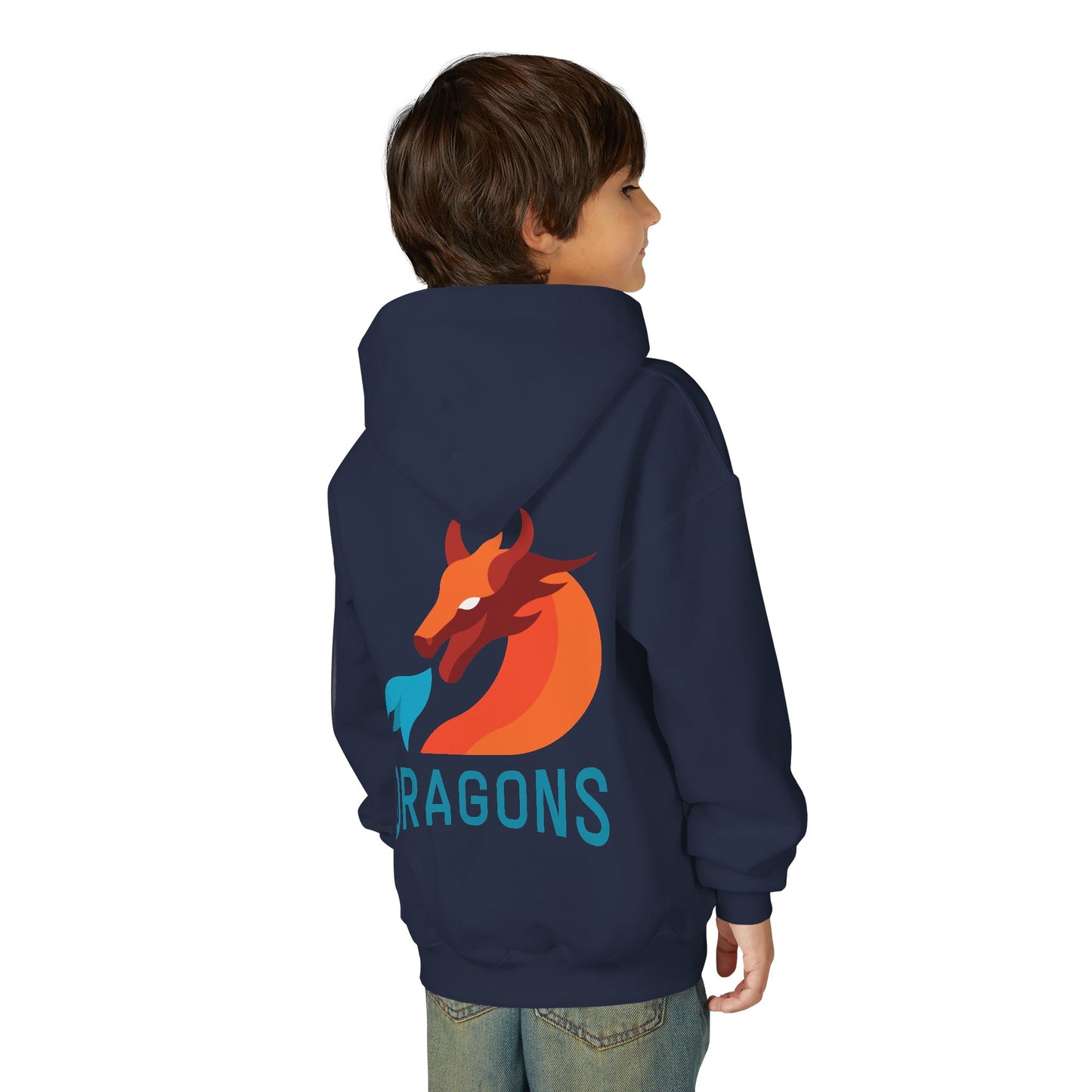 Youth Dragons Hoodie — Kids Dragon Logo Pullover