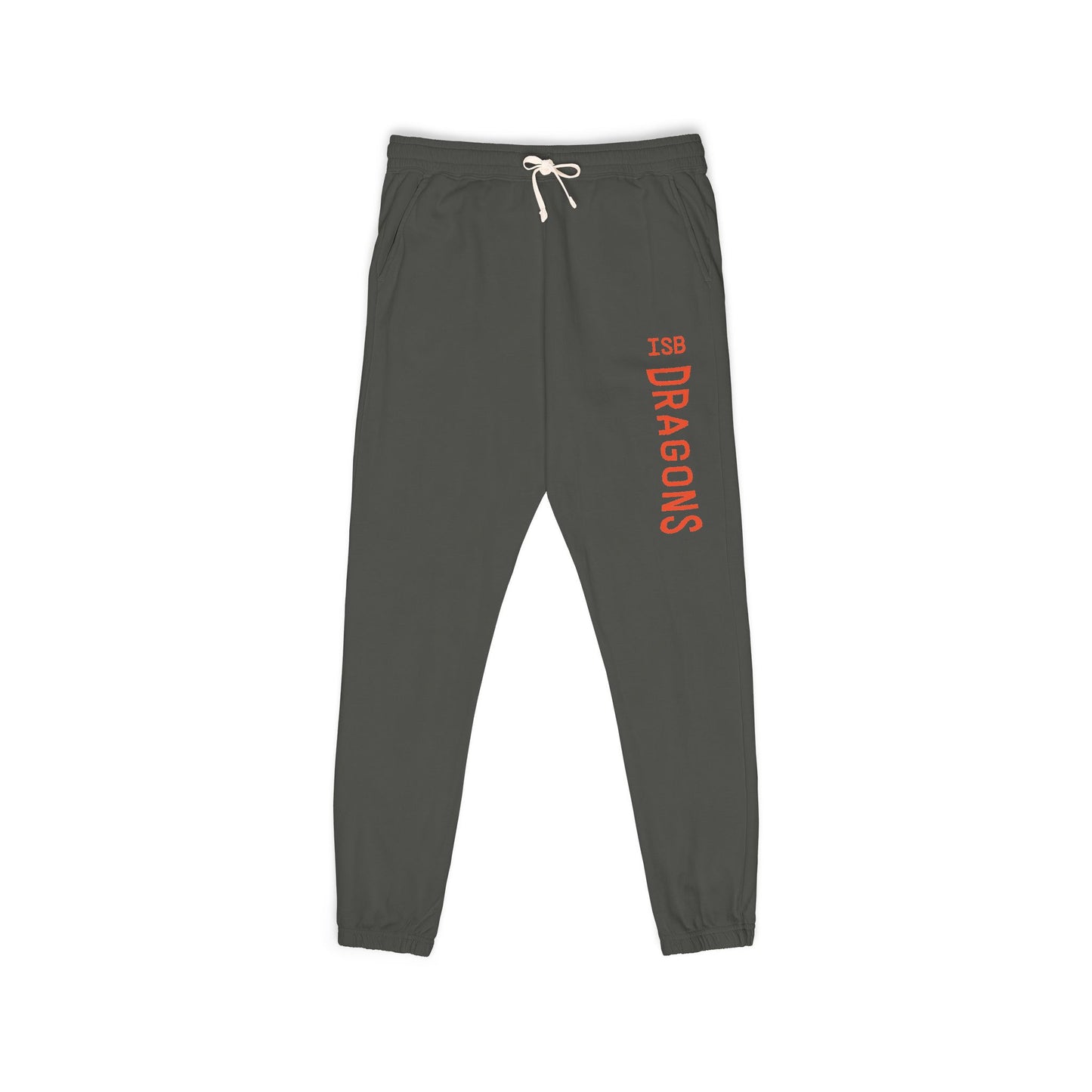 Dragons Vertical Logo Sweatpants — Garment-Dyed Fleece Joggers