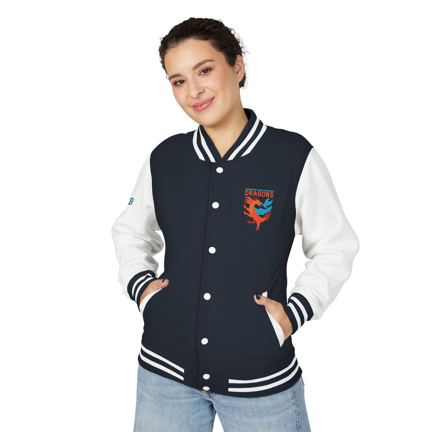 Dragons Letterman Jacket — Vintage School Crest Varsity Jacket