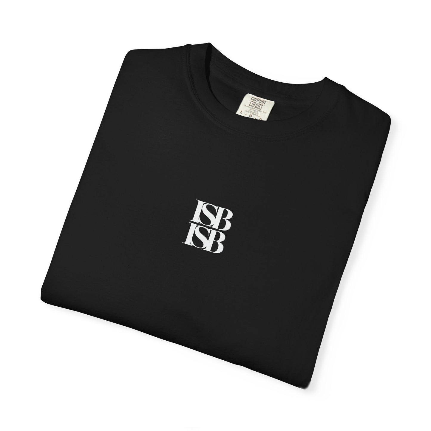 ISB ISB Minimal Monogram T-Shirt — Small Centered "ISB" Logo Cotton Tee