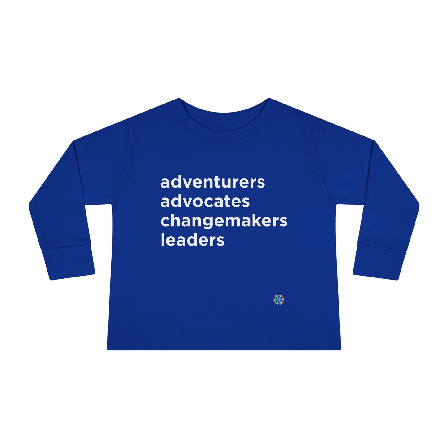 ISB Mission Toddler Long Sleeve Tee (White Lettering)