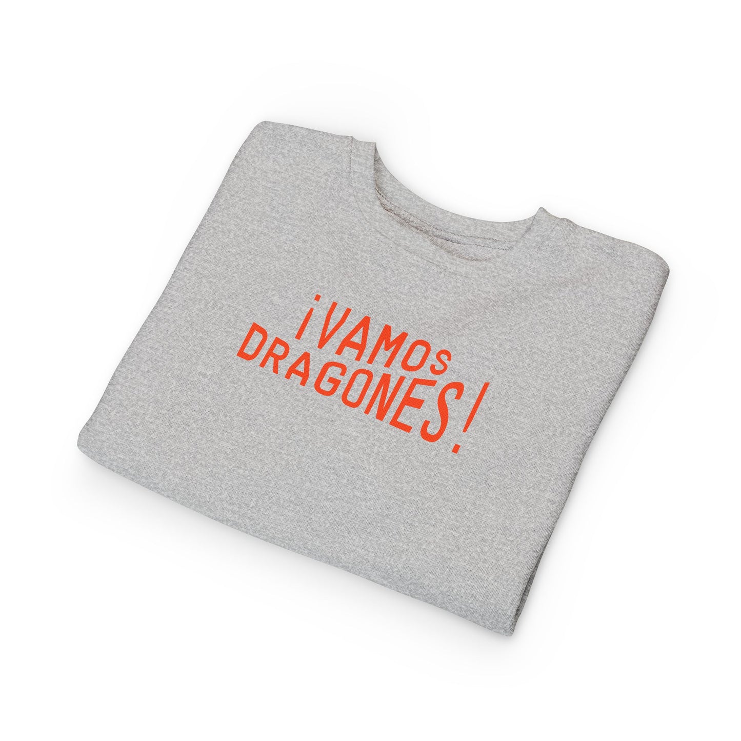 ¡Vamos Dragones! Toddler Sweatshirt — Spanish Team Spirit Kids Crewneck