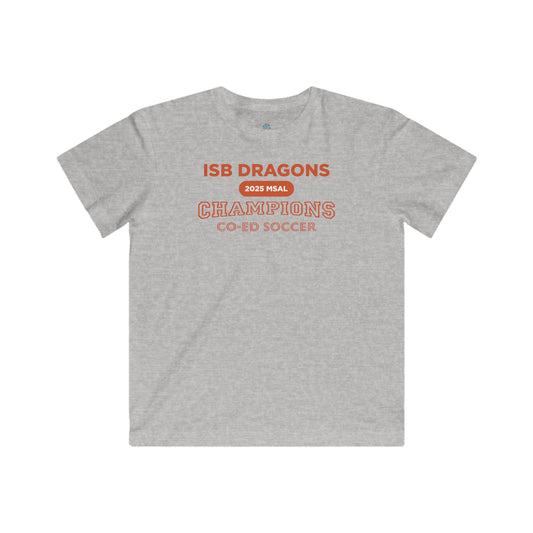 ISB Dragons Co-ed Soccer 2025 MSAL Championship Kids T-shirt