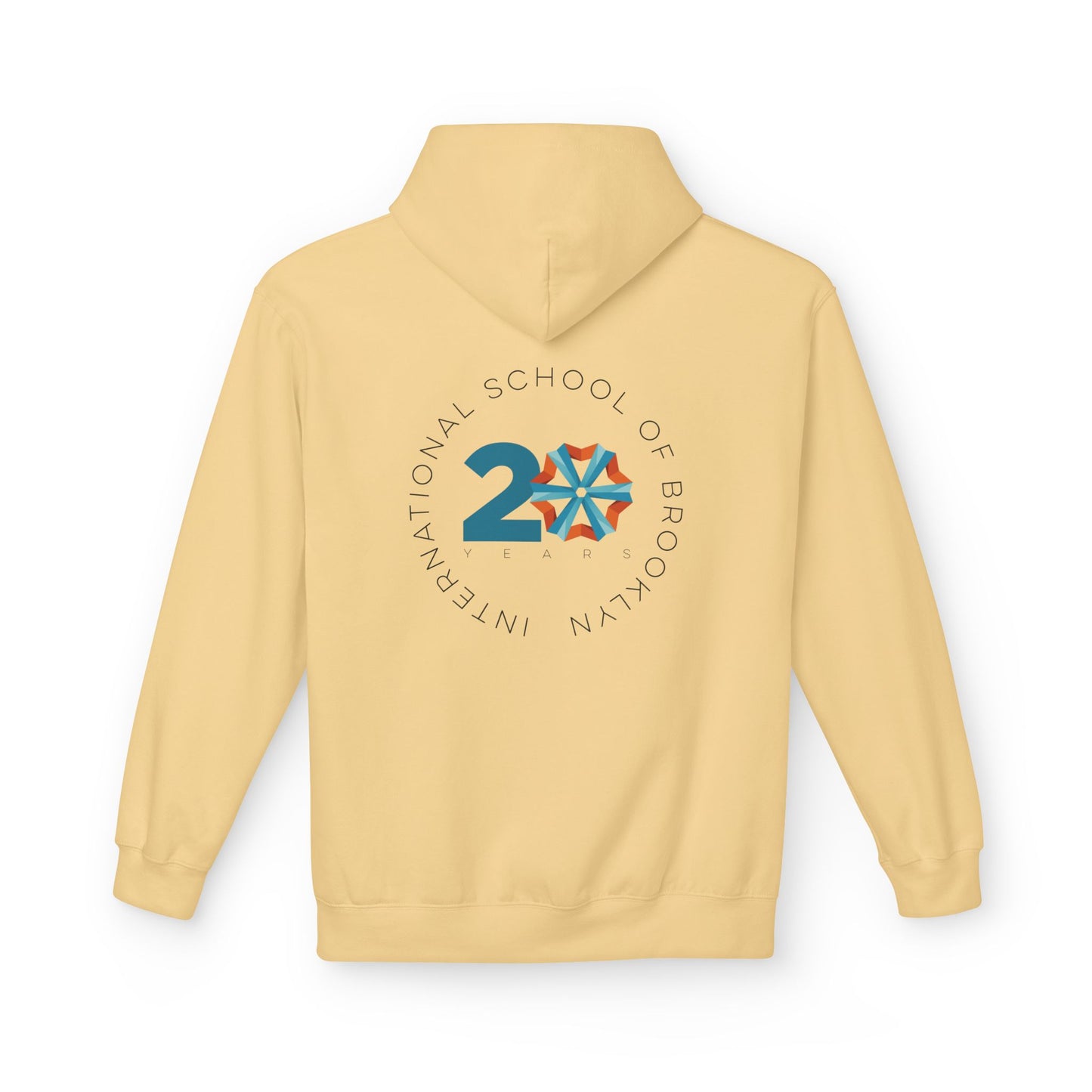 International School of Brooklyn 20th Anniversary Timeline Hoodie