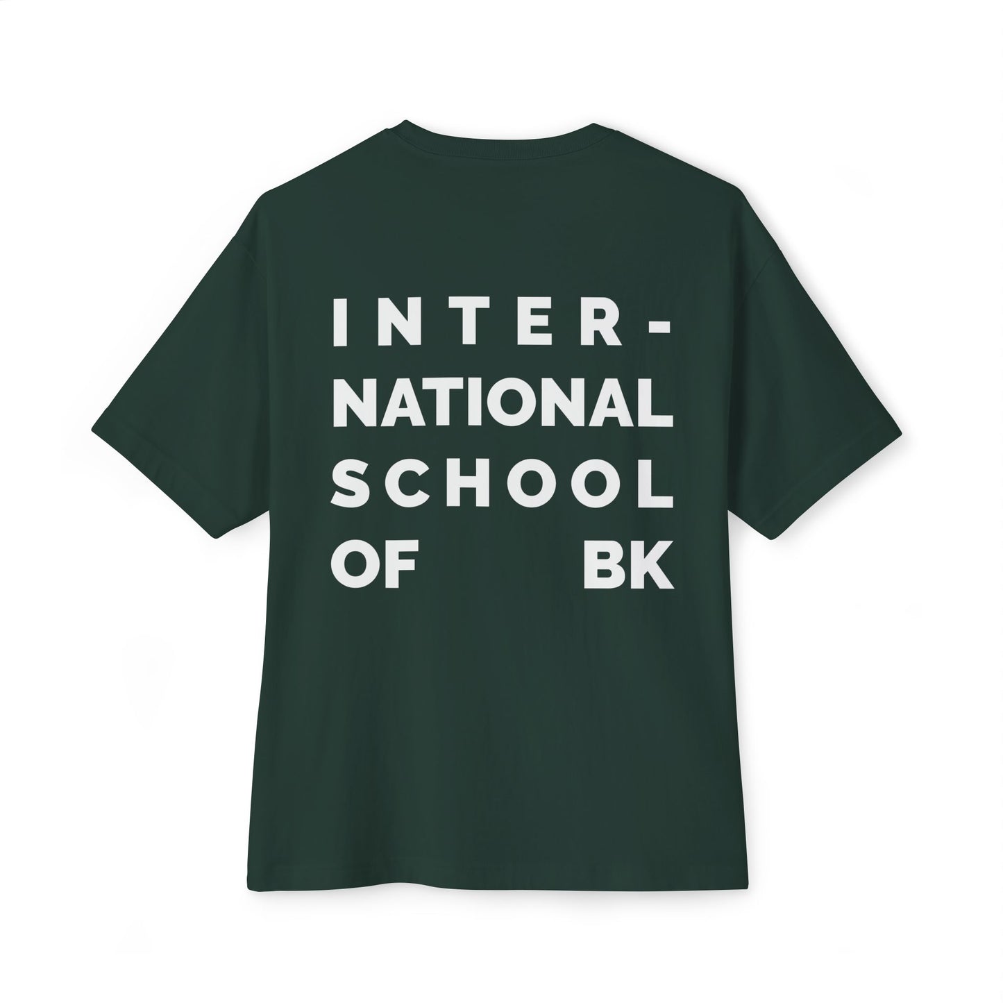 International School of BK Oversized Tee — Minimal Boxy T-Shirt