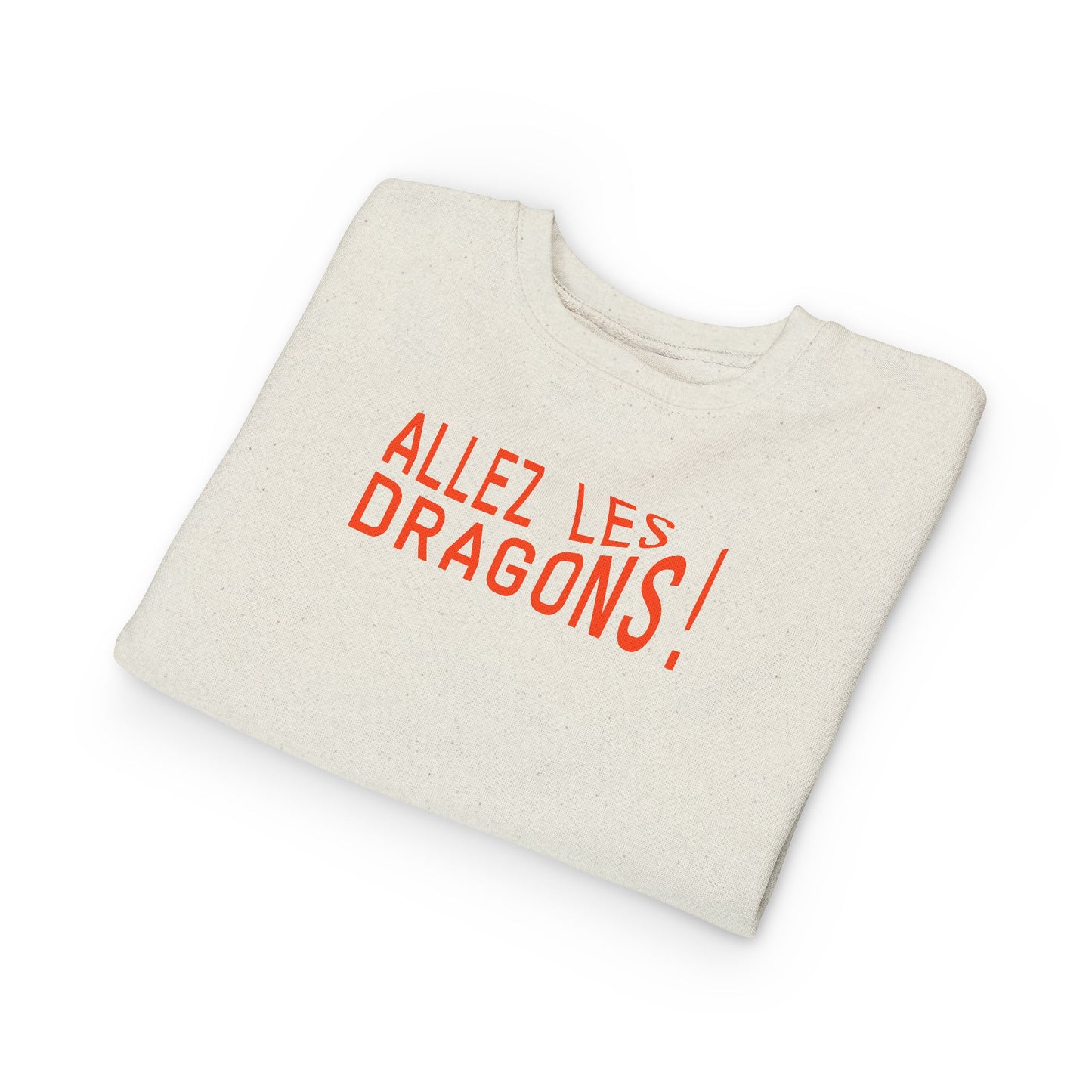 "Allez Les Dragons!" Toddler Sweatshirt - Cheer Sweatshirt for Kids