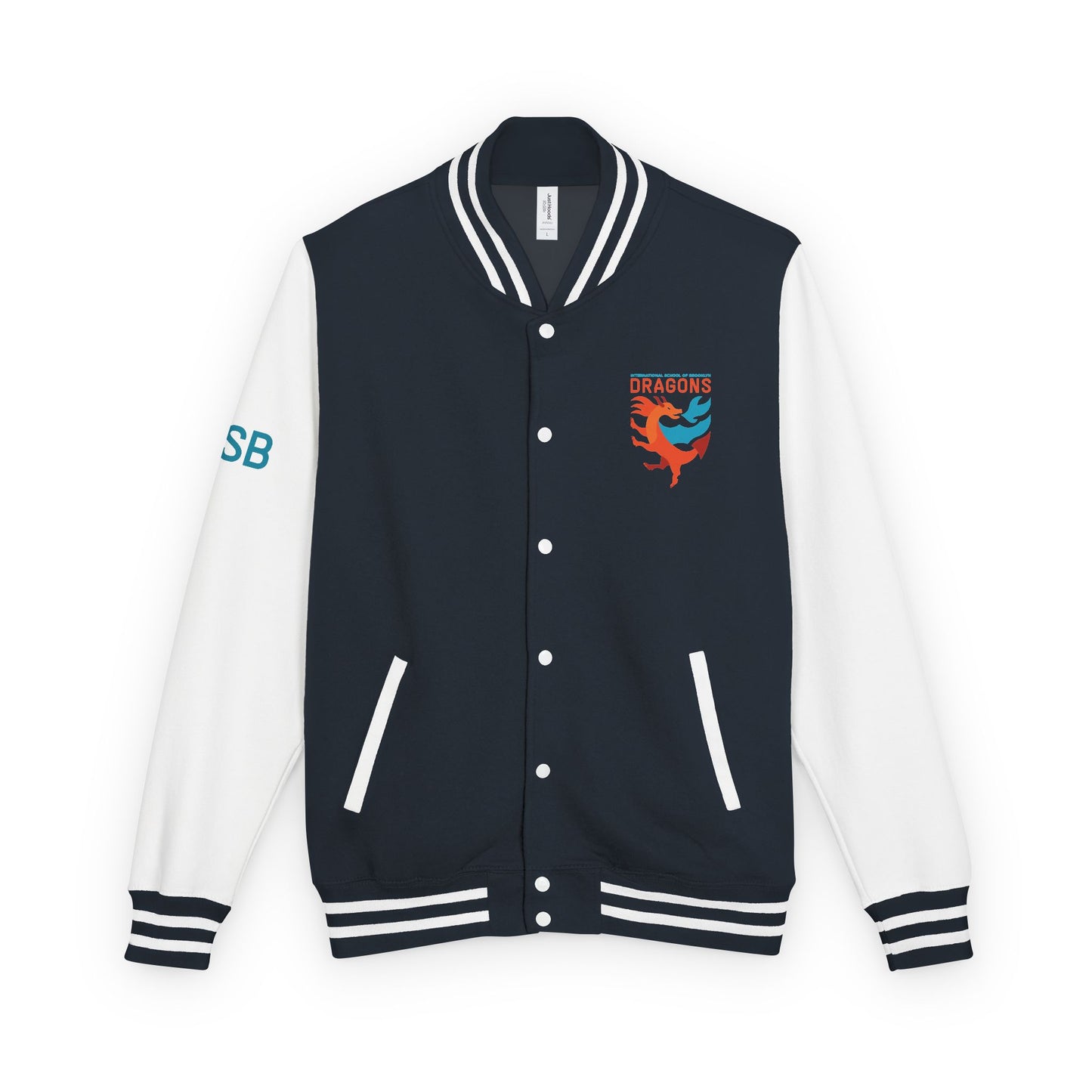 Dragons Letterman Jacket — Vintage School Crest Varsity Jacket