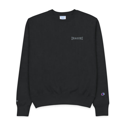 Dragons Embroidered Champion Crewneck Sweatshirt — Minimal Streetwear