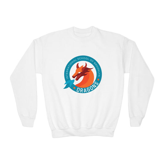 Dragons School Logo Crewneck Youth Crewneck Sweatshirt