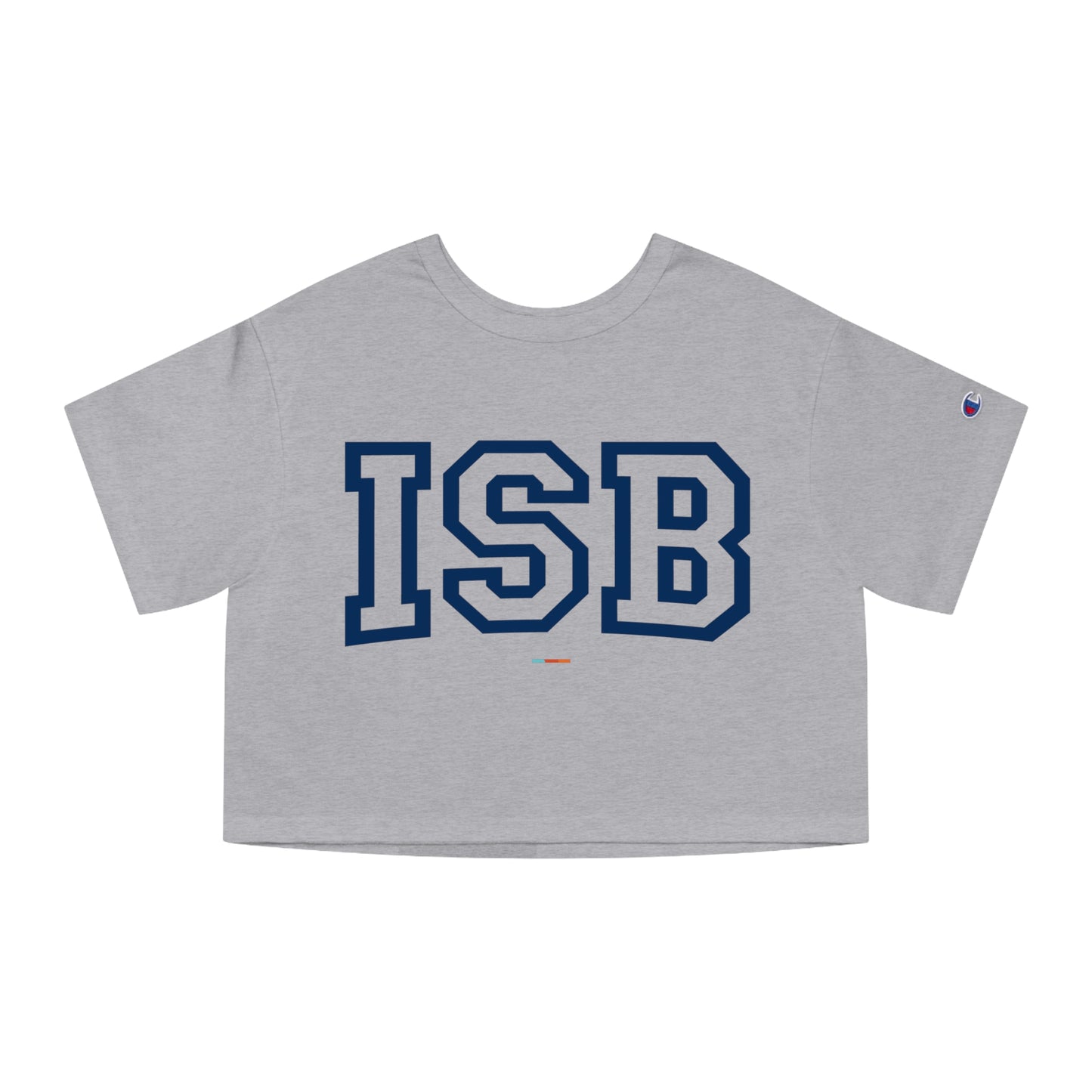 Champion Cropped T-Shirt with Bold ISB Design
