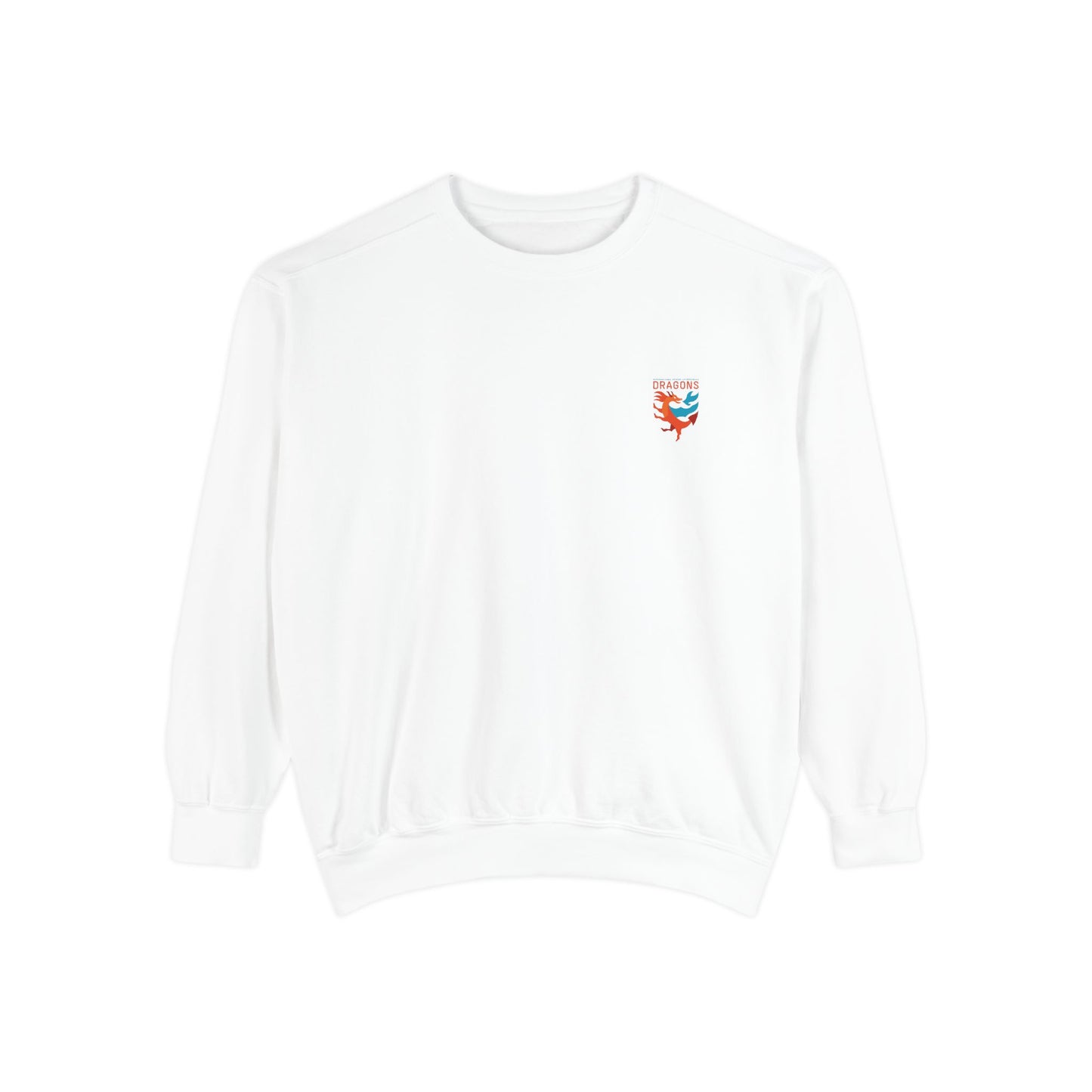 Dragon Sweatshirt — Fiery Minimalist Crewneck with Flame Graphic