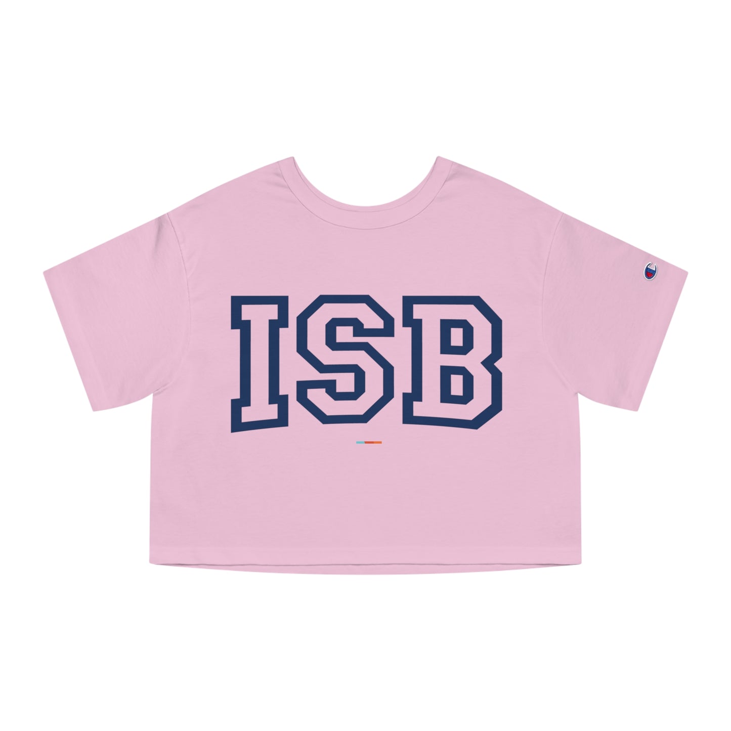 Champion Cropped T-Shirt with Bold ISB Design