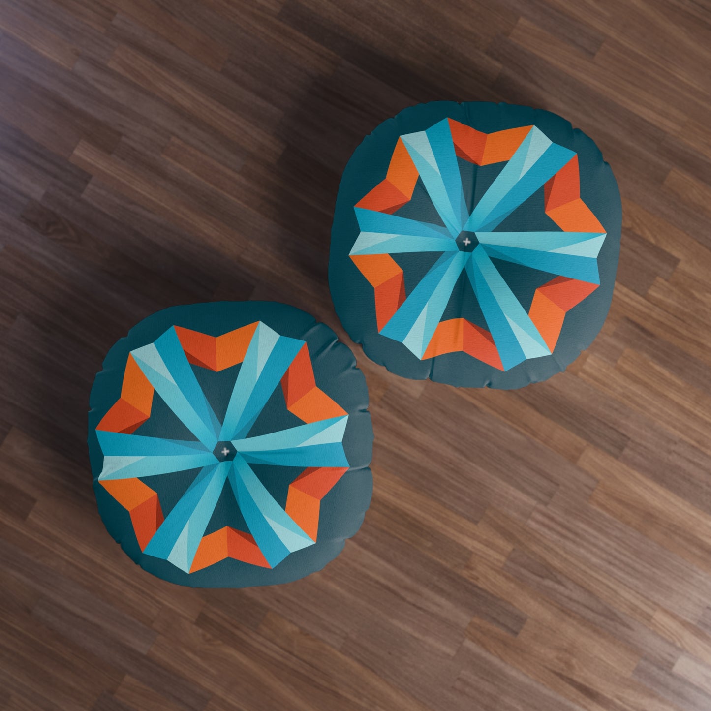 ISB Logo Tufted Floor Pillow, Round