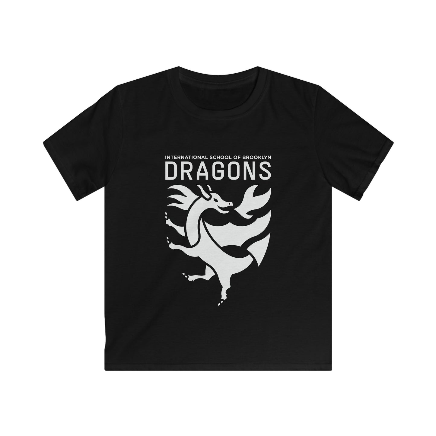 Kids Tee - 'Dragons' School Mascot Crest (International School of Brooklyn)