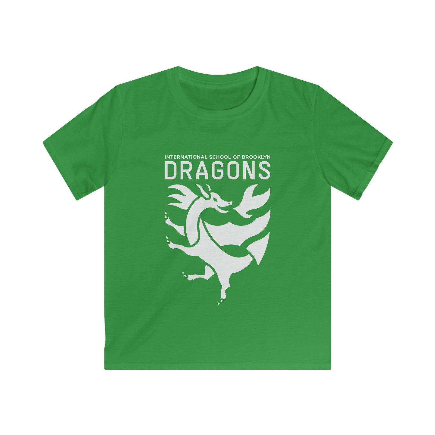 Kids Tee - 'Dragons' School Mascot Crest (International School of Brooklyn)