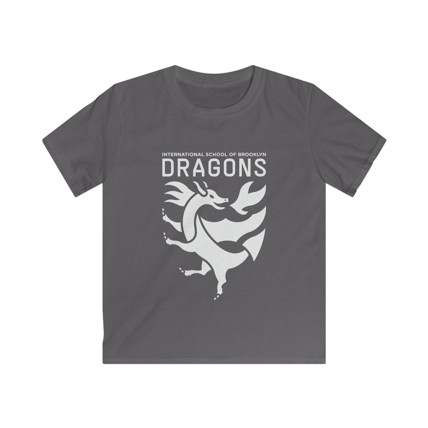 Kids Tee - 'Dragons' School Mascot Crest (International School of Brooklyn)
