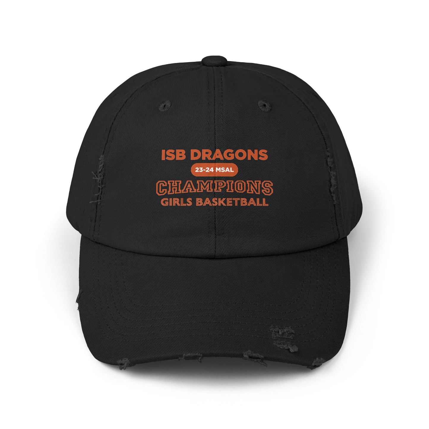 ISB Dragons Girls Basketball Champions Unisex Distressed Cap