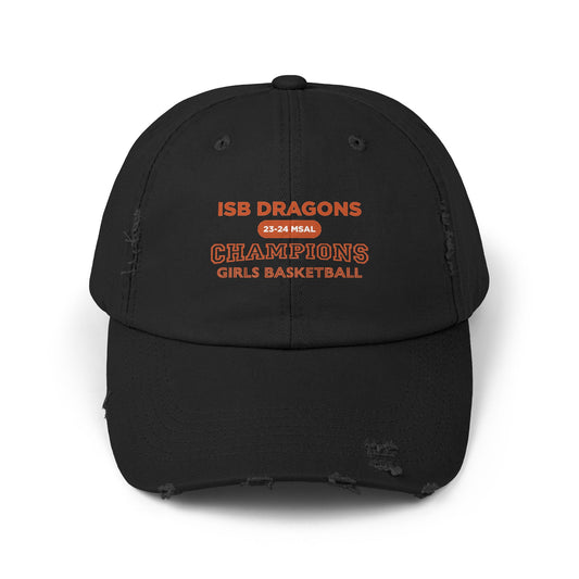 ISB Dragons Girls Basketball Champions Unisex Distressed Cap