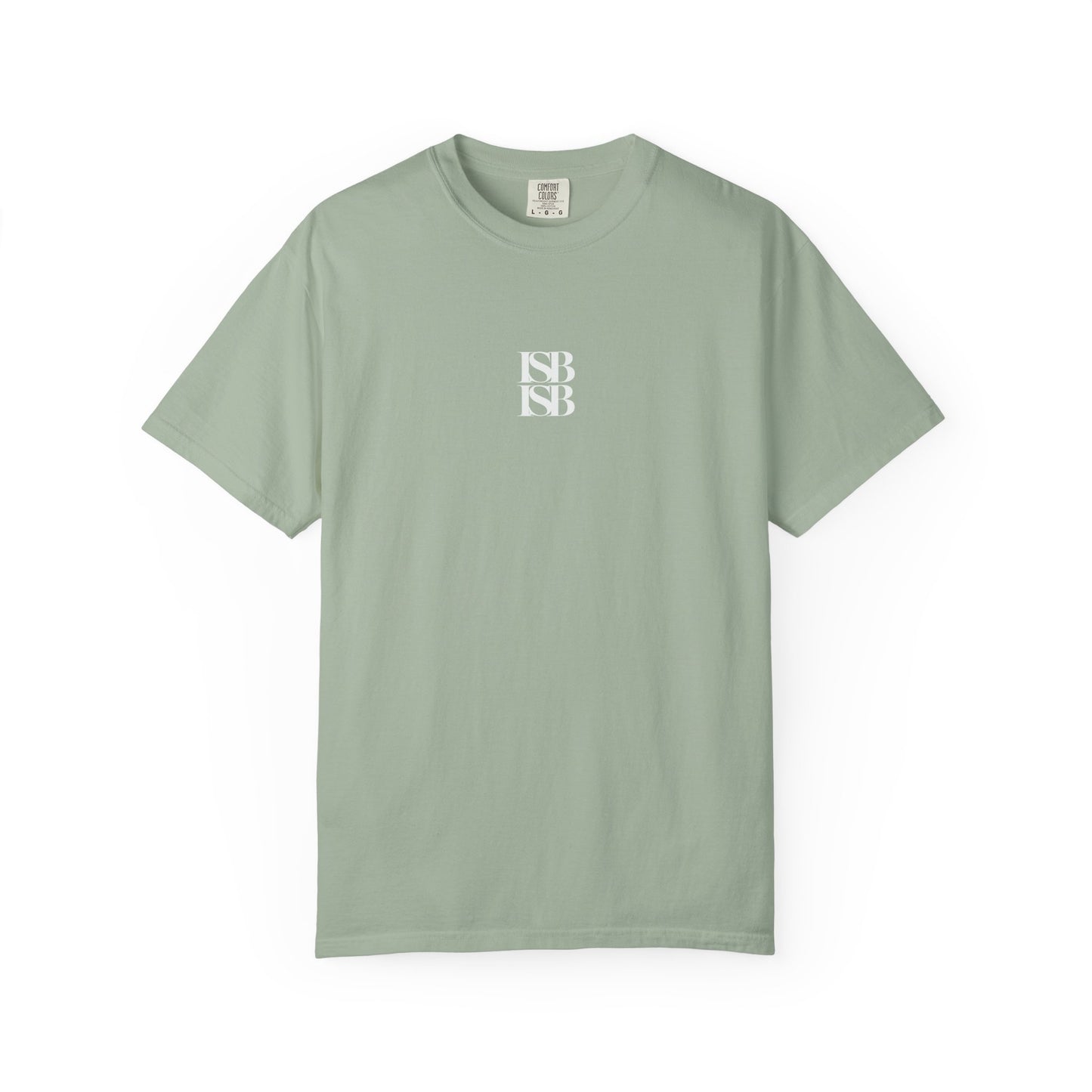 ISB ISB Minimal Monogram T-Shirt — Small Centered "ISB" Logo Cotton Tee