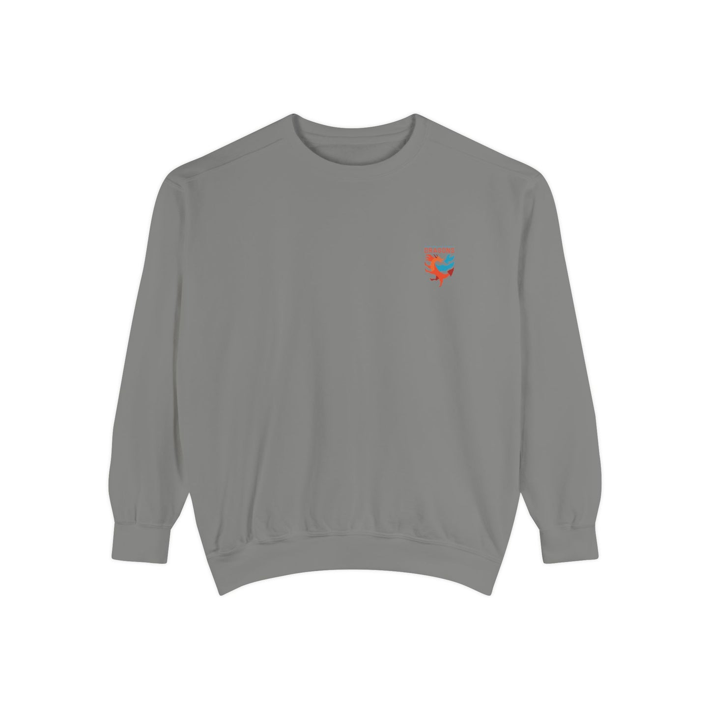 Dragon Sweatshirt — Fiery Minimalist Crewneck with Flame Graphic