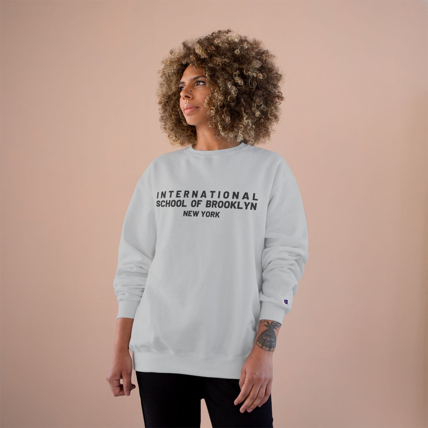 International School of Brooklyn New York Sweatshirt — Black Print