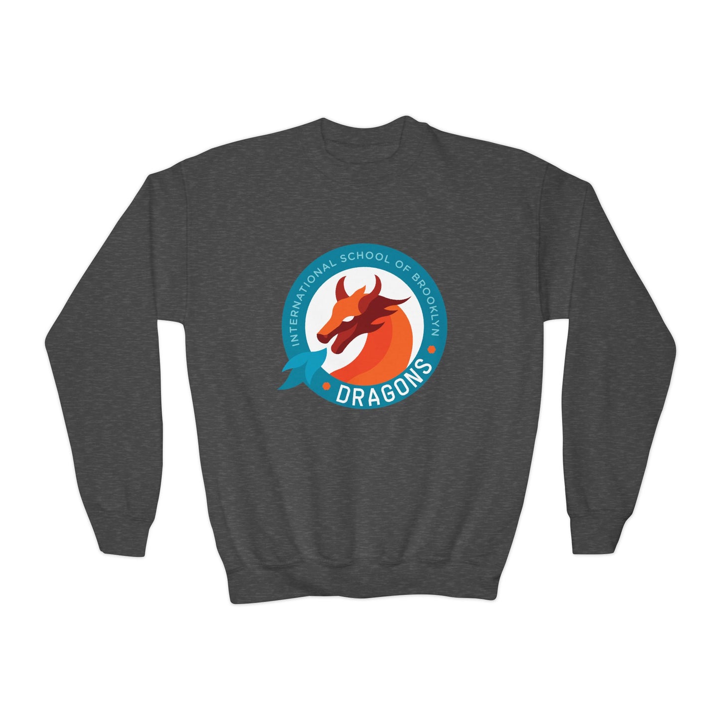 Dragons School Logo Crewneck Youth Crewneck Sweatshirt