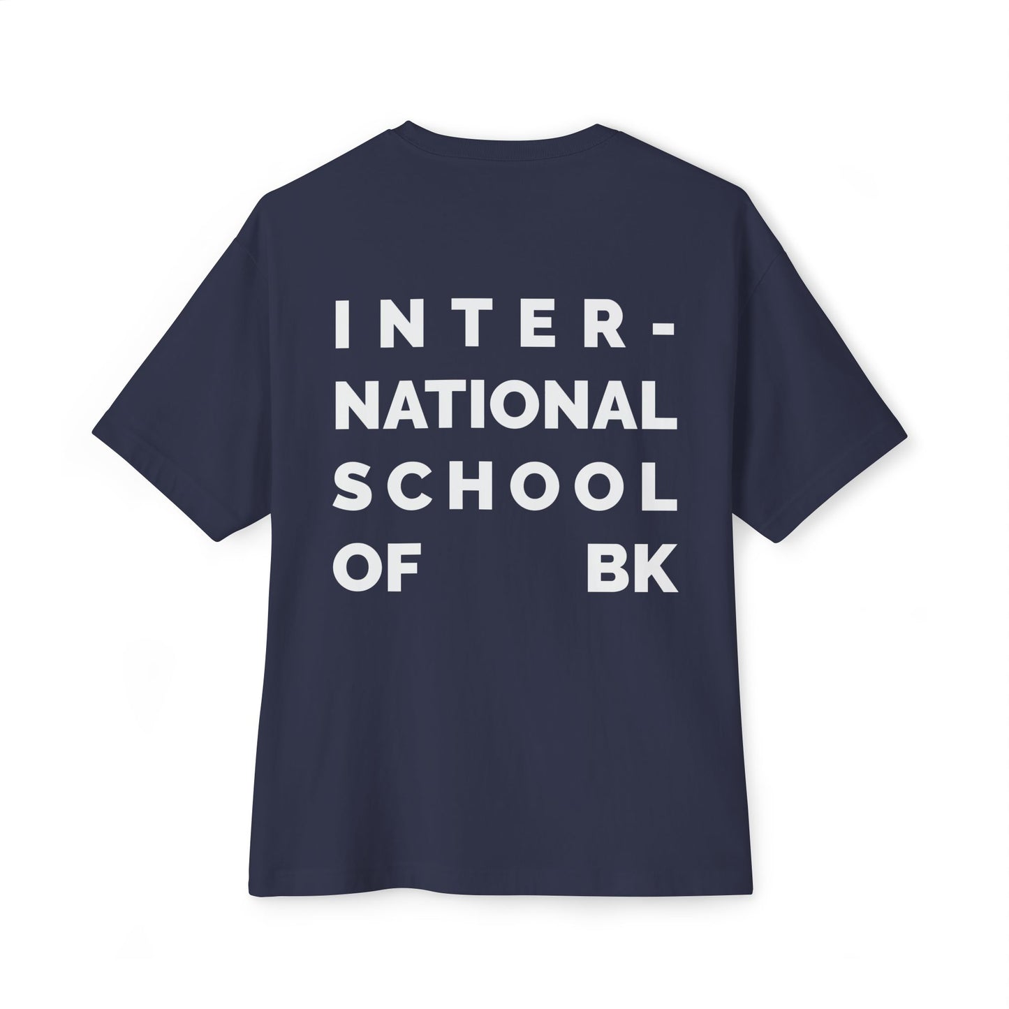 International School of BK Oversized Tee — Minimal Boxy T-Shirt
