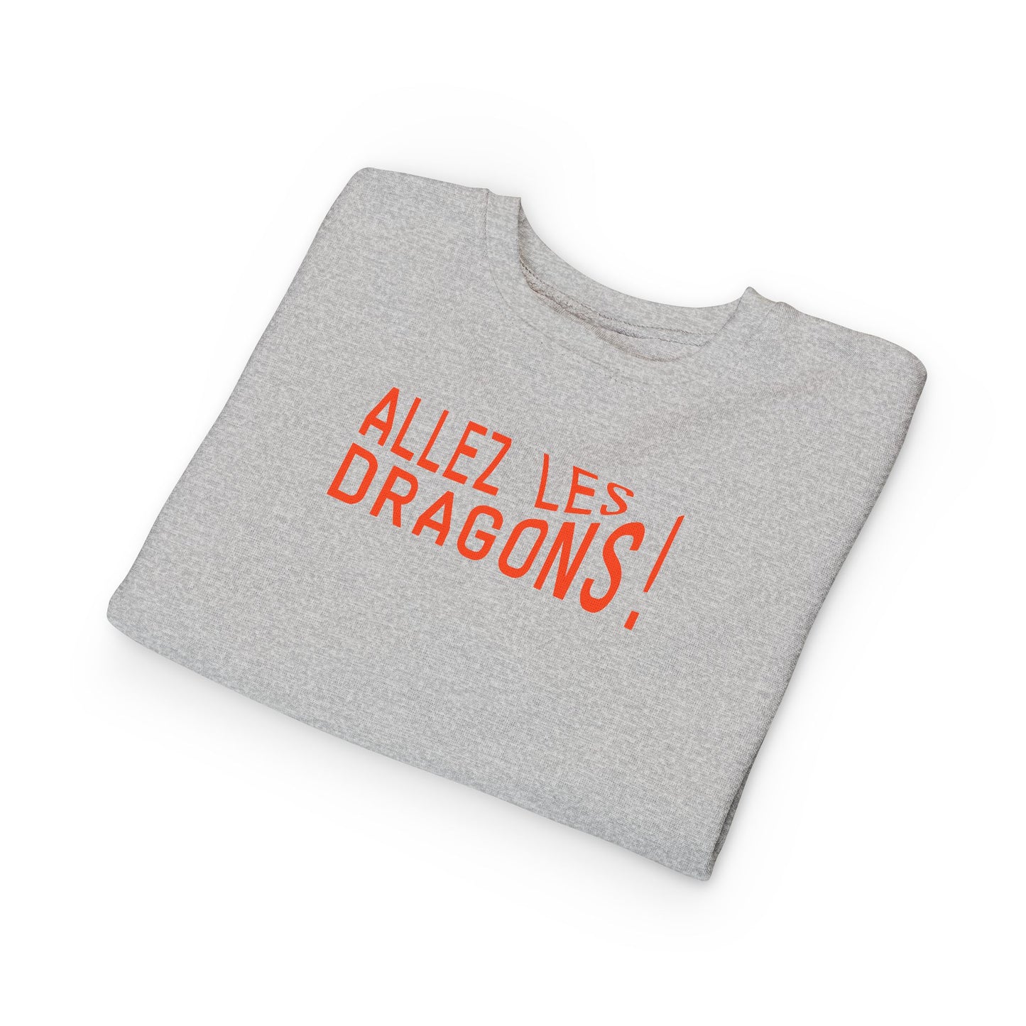 "Allez Les Dragons!" Toddler Sweatshirt - Cheer Sweatshirt for Kids