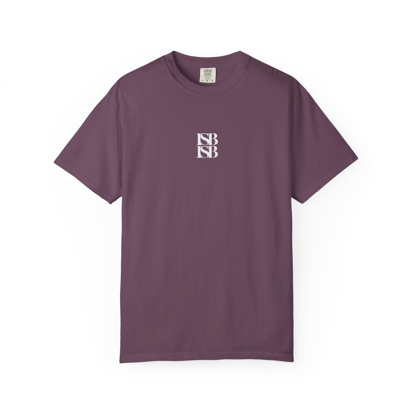 ISB ISB Minimal Monogram T-Shirt — Small Centered "ISB" Logo Cotton Tee