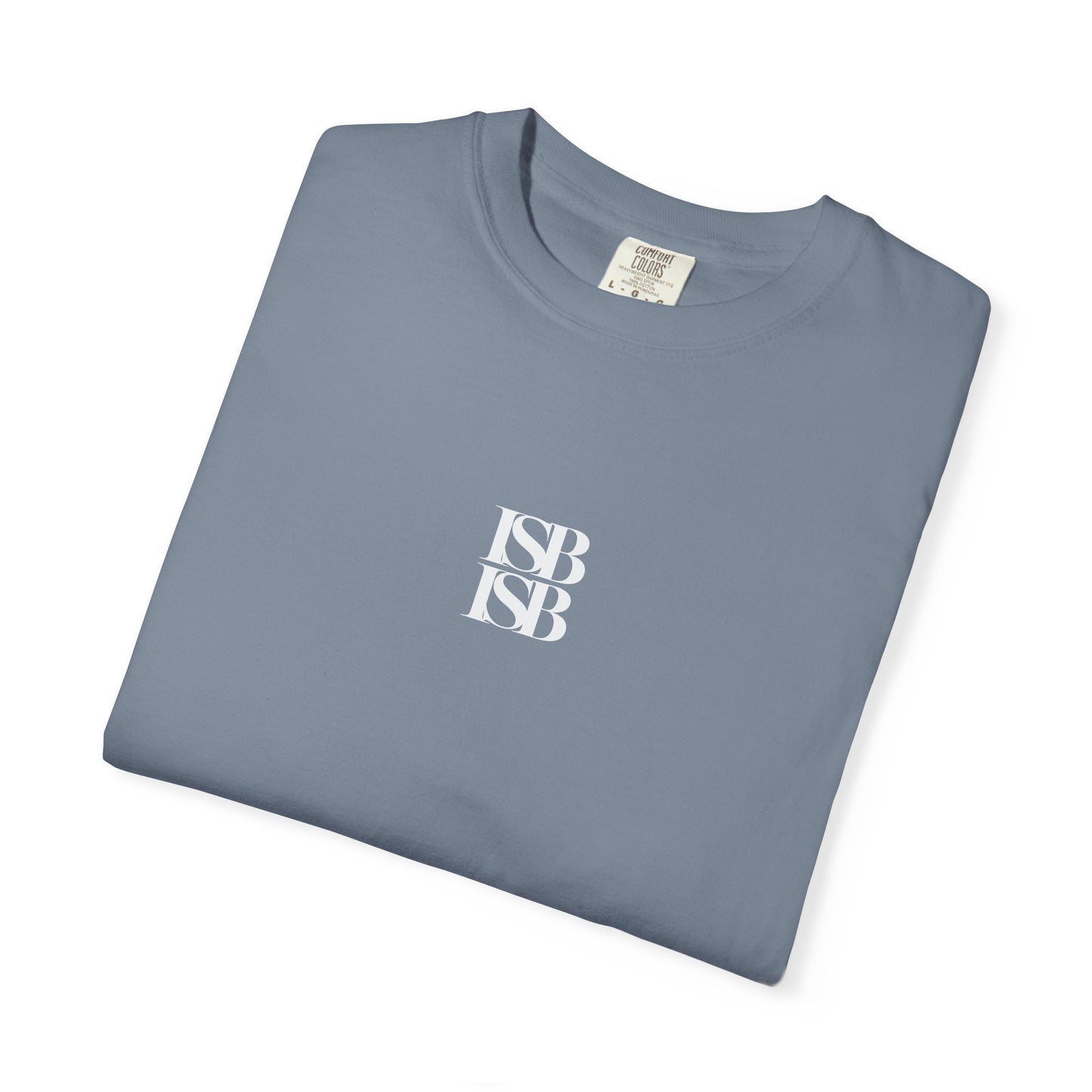 ISB ISB Minimal Monogram T-Shirt — Small Centered "ISB" Logo Cotton Tee