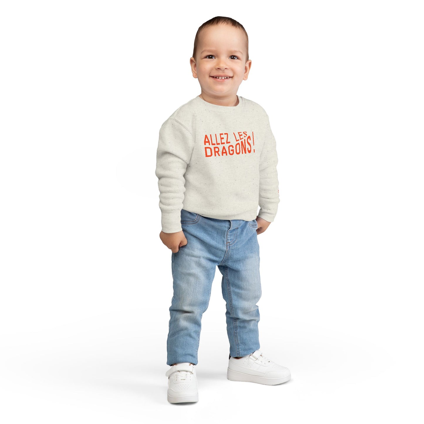 "Allez Les Dragons!" Toddler Sweatshirt - Cheer Sweatshirt for Kids
