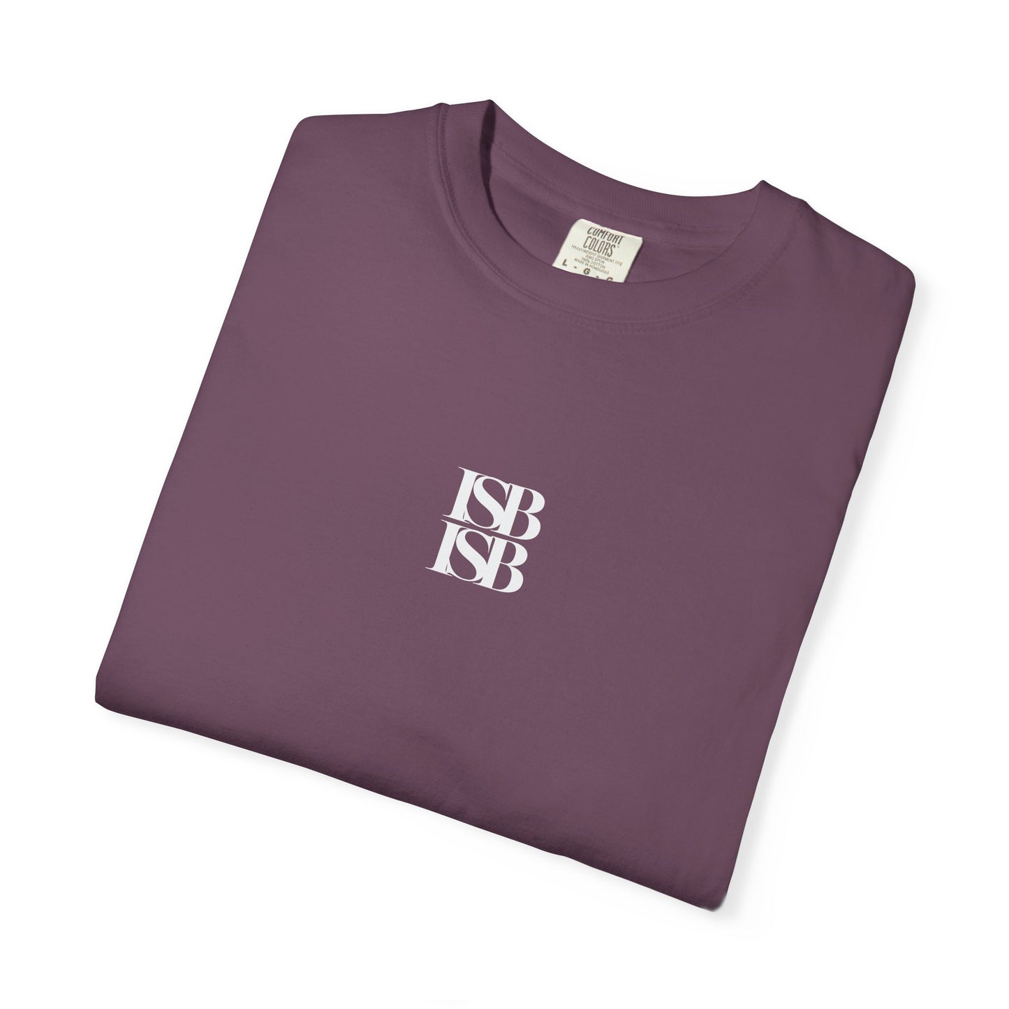 ISB ISB Minimal Monogram T-Shirt — Small Centered "ISB" Logo Cotton Tee