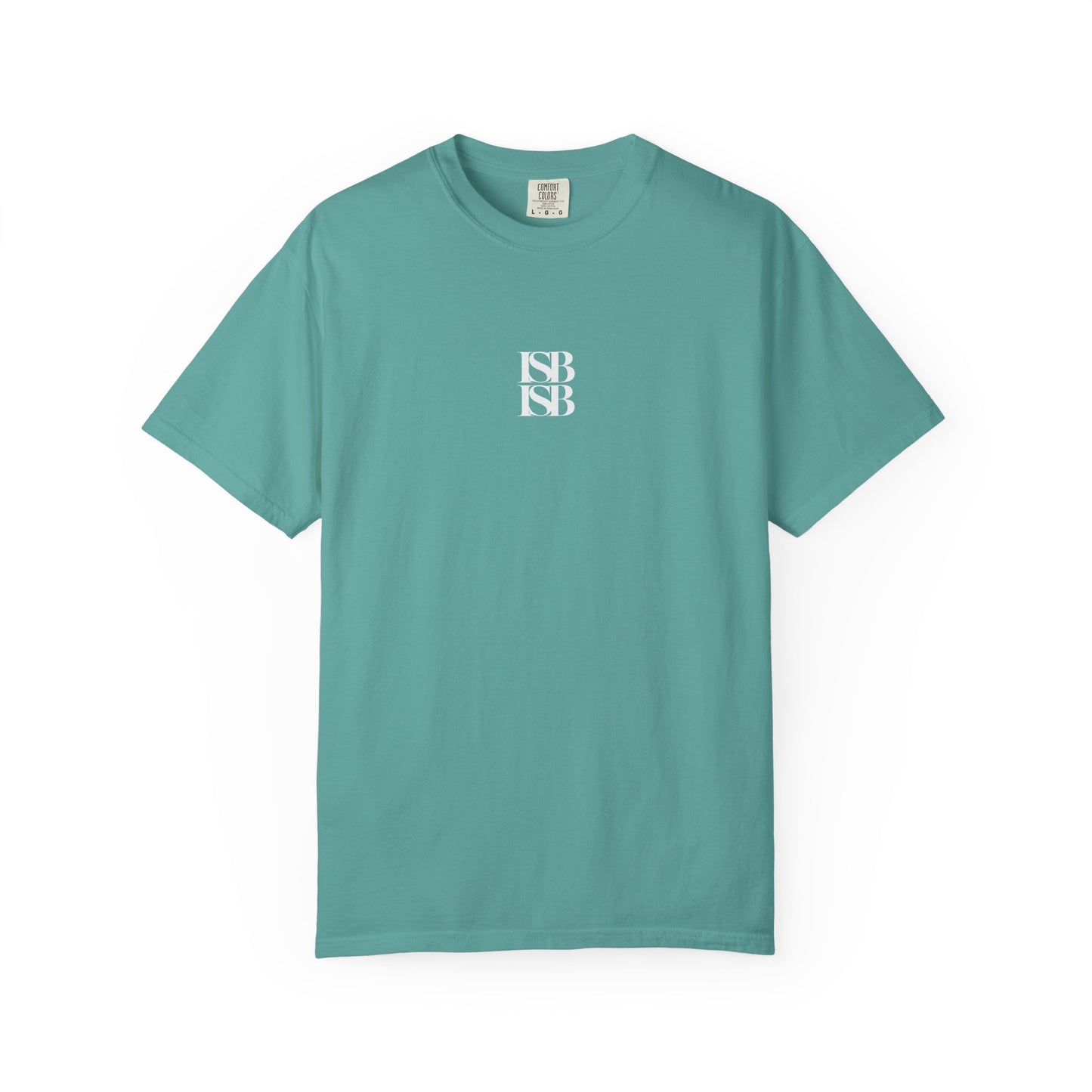 ISB ISB Minimal Monogram T-Shirt — Small Centered "ISB" Logo Cotton Tee