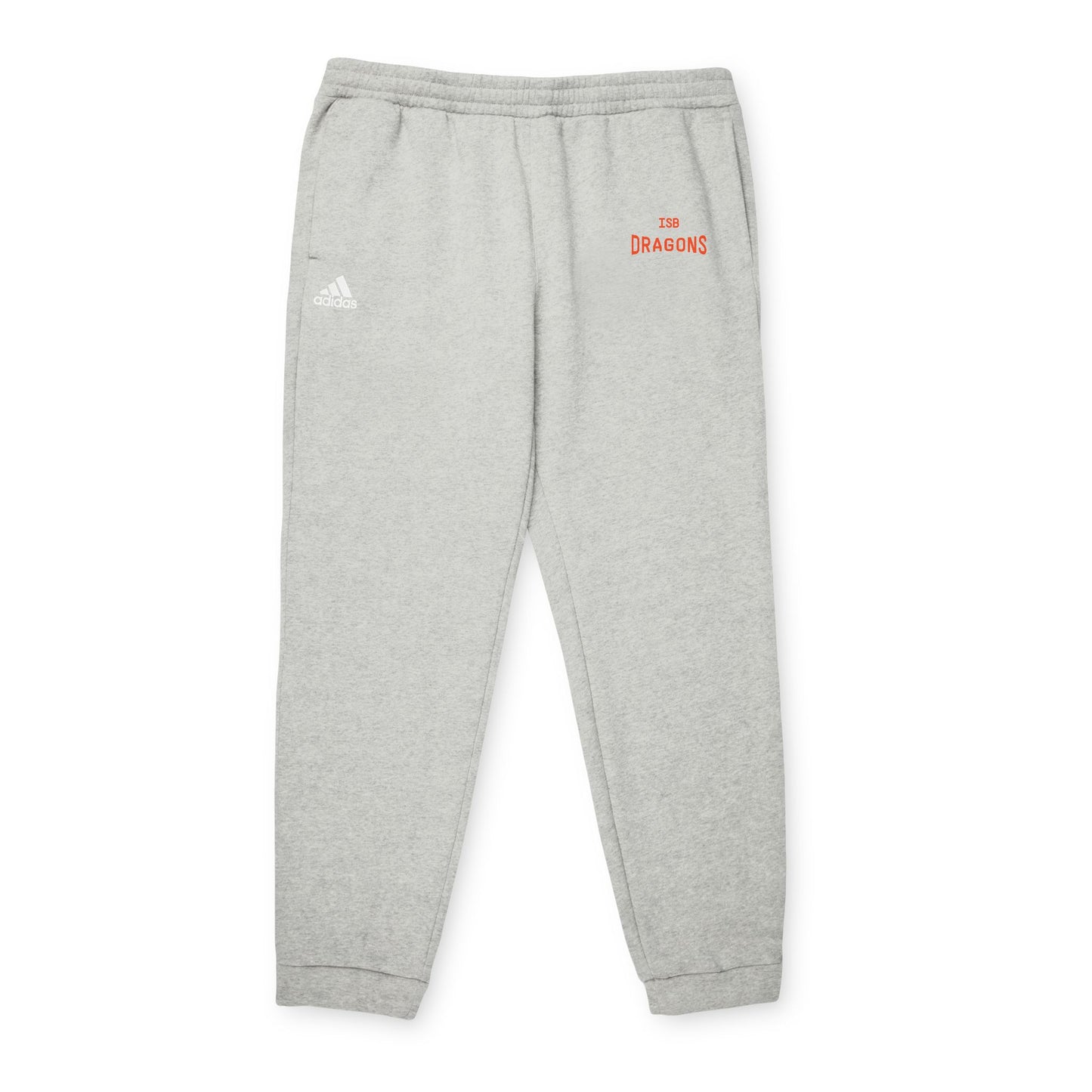 Gray Fleece Joggers — 'ISB Dragons' Minimal Athletic Sweatpants Adidas