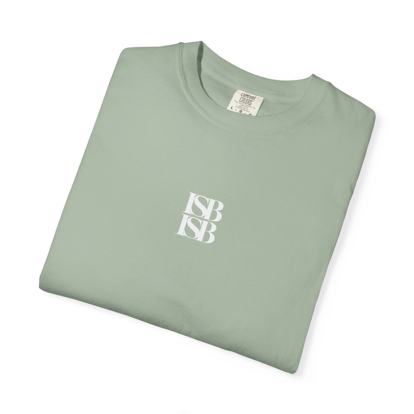 ISB ISB Minimal Monogram T-Shirt — Small Centered "ISB" Logo Cotton Tee