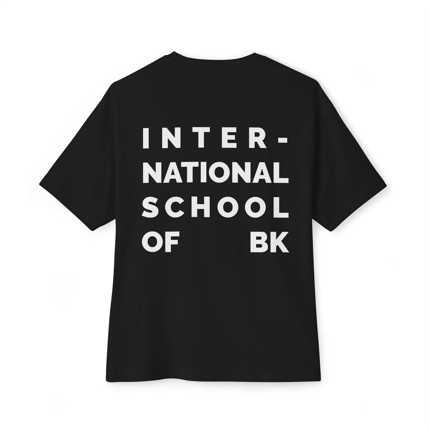 International School of BK Oversized Tee — Minimal Boxy T-Shirt