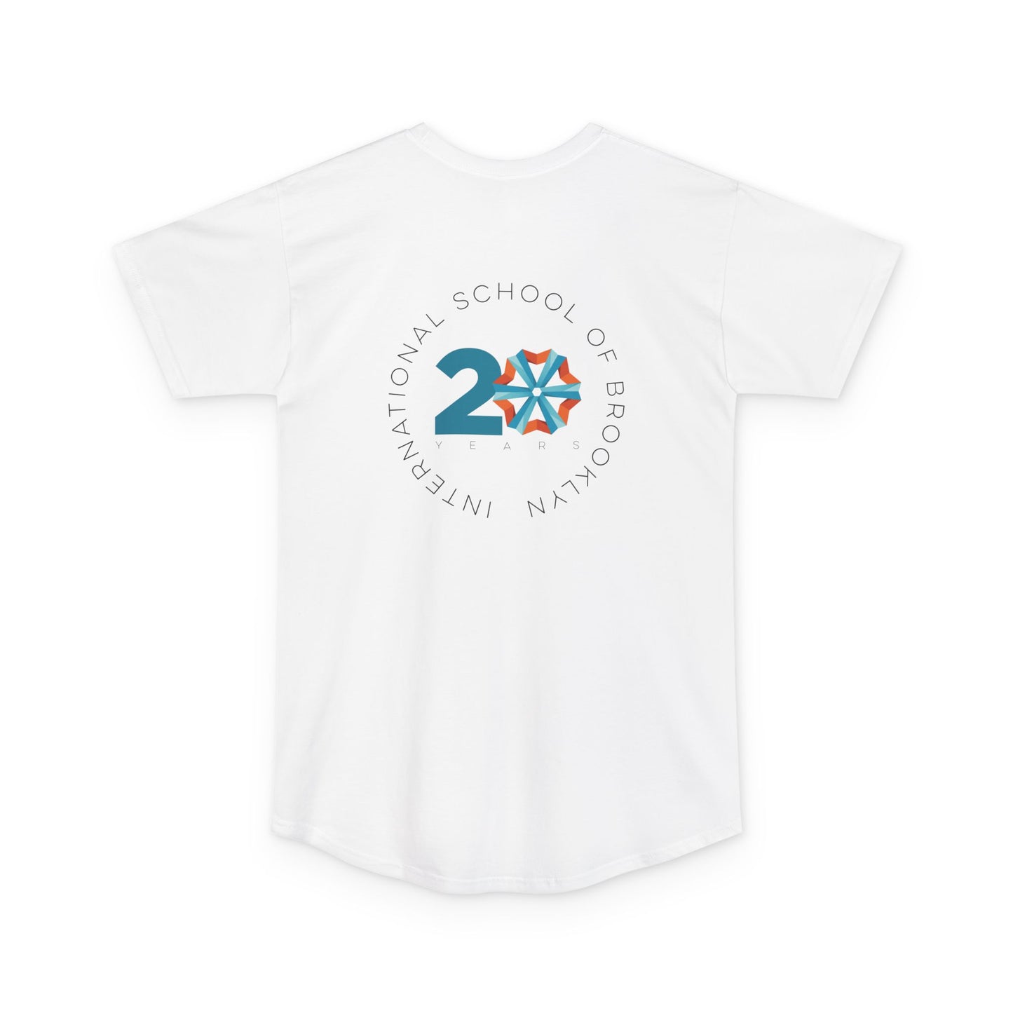 ISB's Timeline Tall Tee in Black Lettering