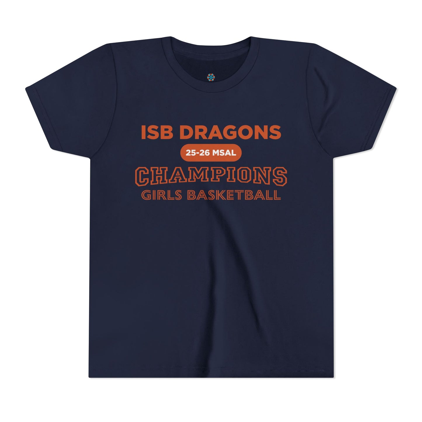 ISB Dragons Girls Basketball Champions Youth Short Sleeve Tee